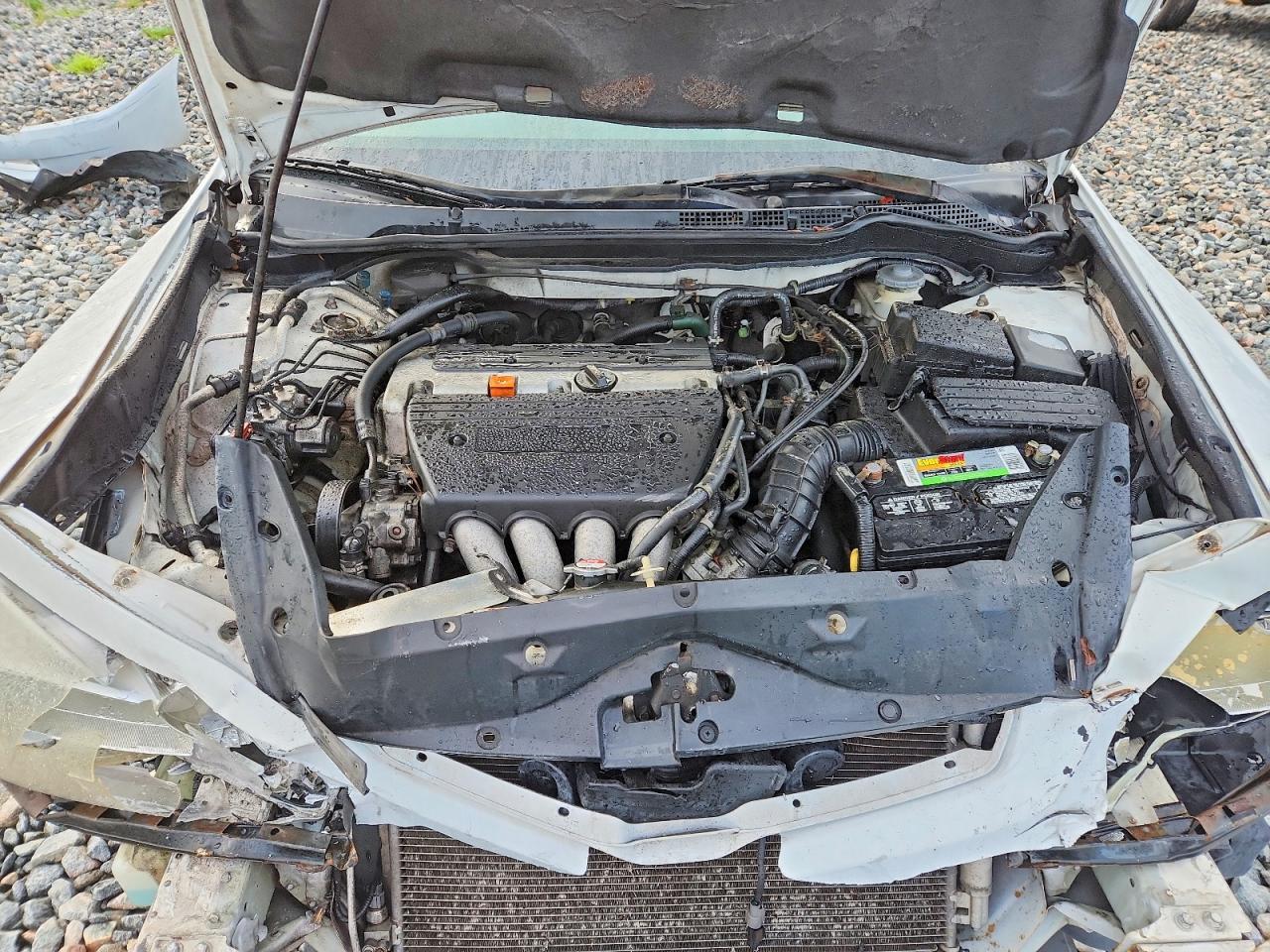2003 Honda Accord Ex White vin: 1HGCM566X3A097797
