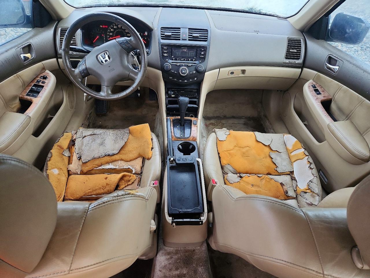 2003 Honda Accord Ex White vin: 1HGCM566X3A097797