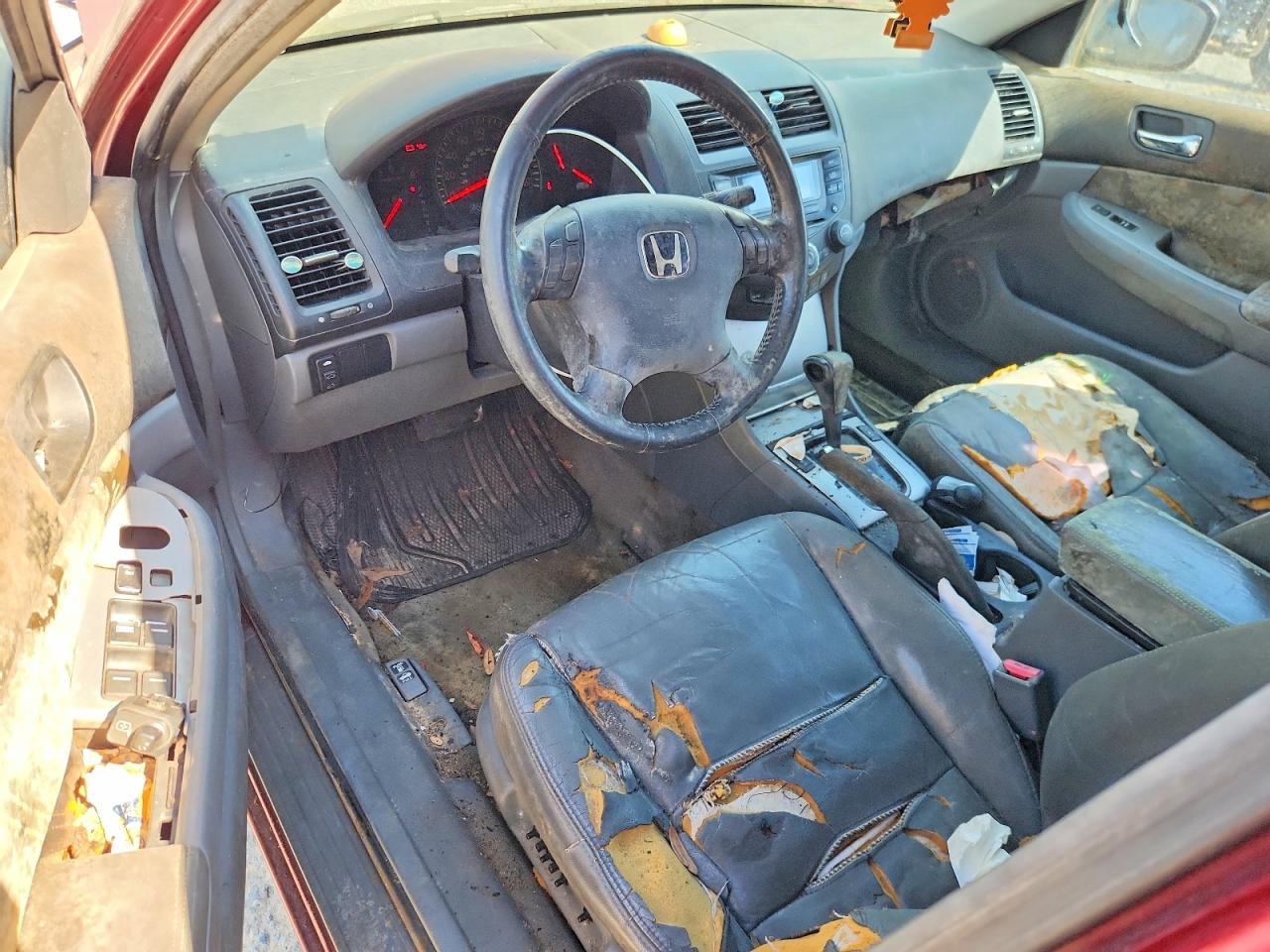 2003 Honda Accord Ex Maroon vin: 1HGCM566X3A119457