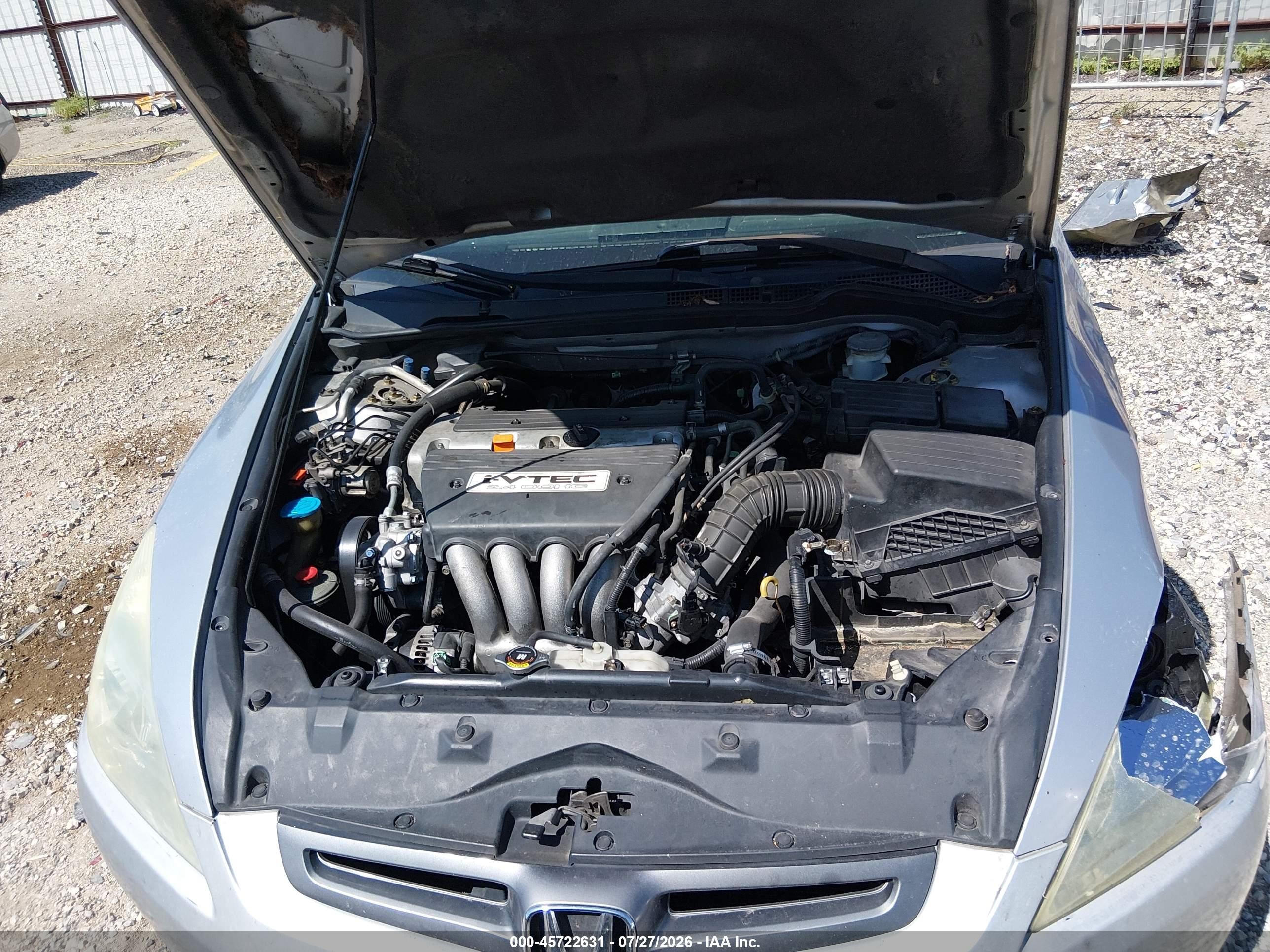 2004 Honda Accord 2.4 Ex Silver vin: 1HGCM566X4A020722