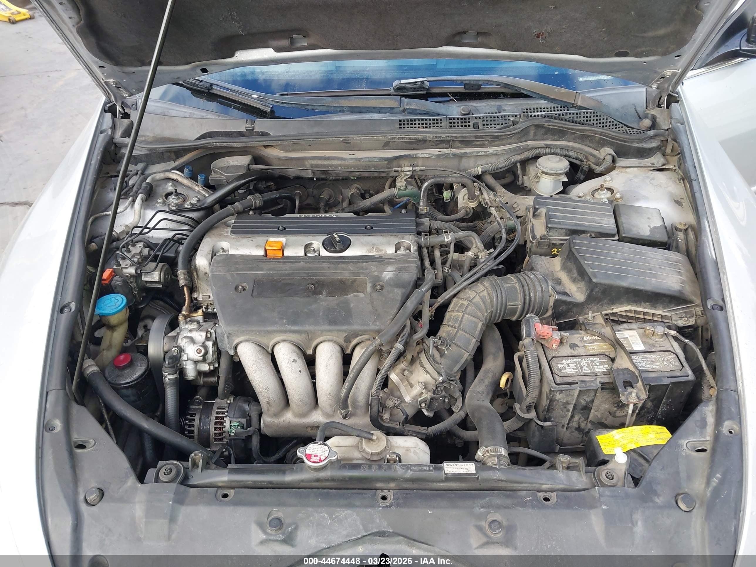 2004 Honda Accord 2.4 Ex Gray vin: 1HGCM56704A077746