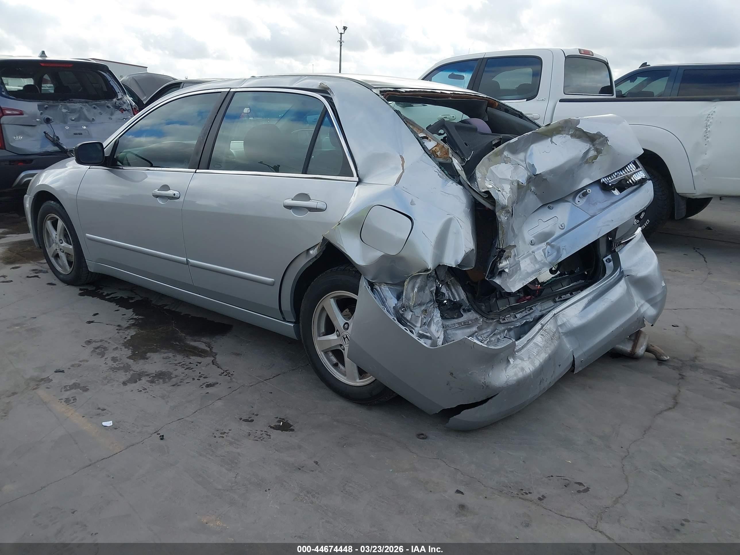 2004 Honda Accord 2.4 Ex Gray vin: 1HGCM56704A077746