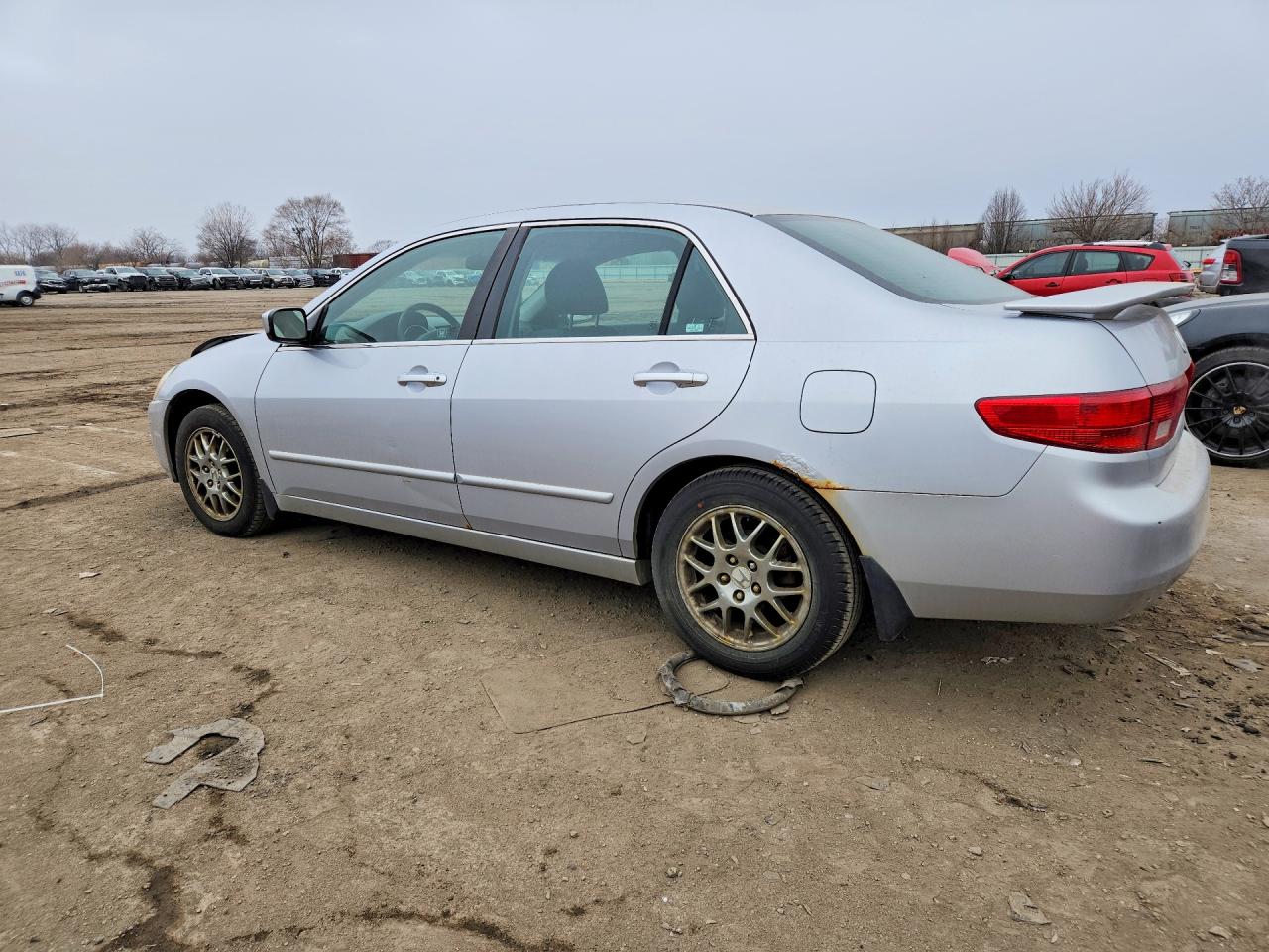 2005 Honda Accord Ex Silver vin: 1HGCM56705A014180
