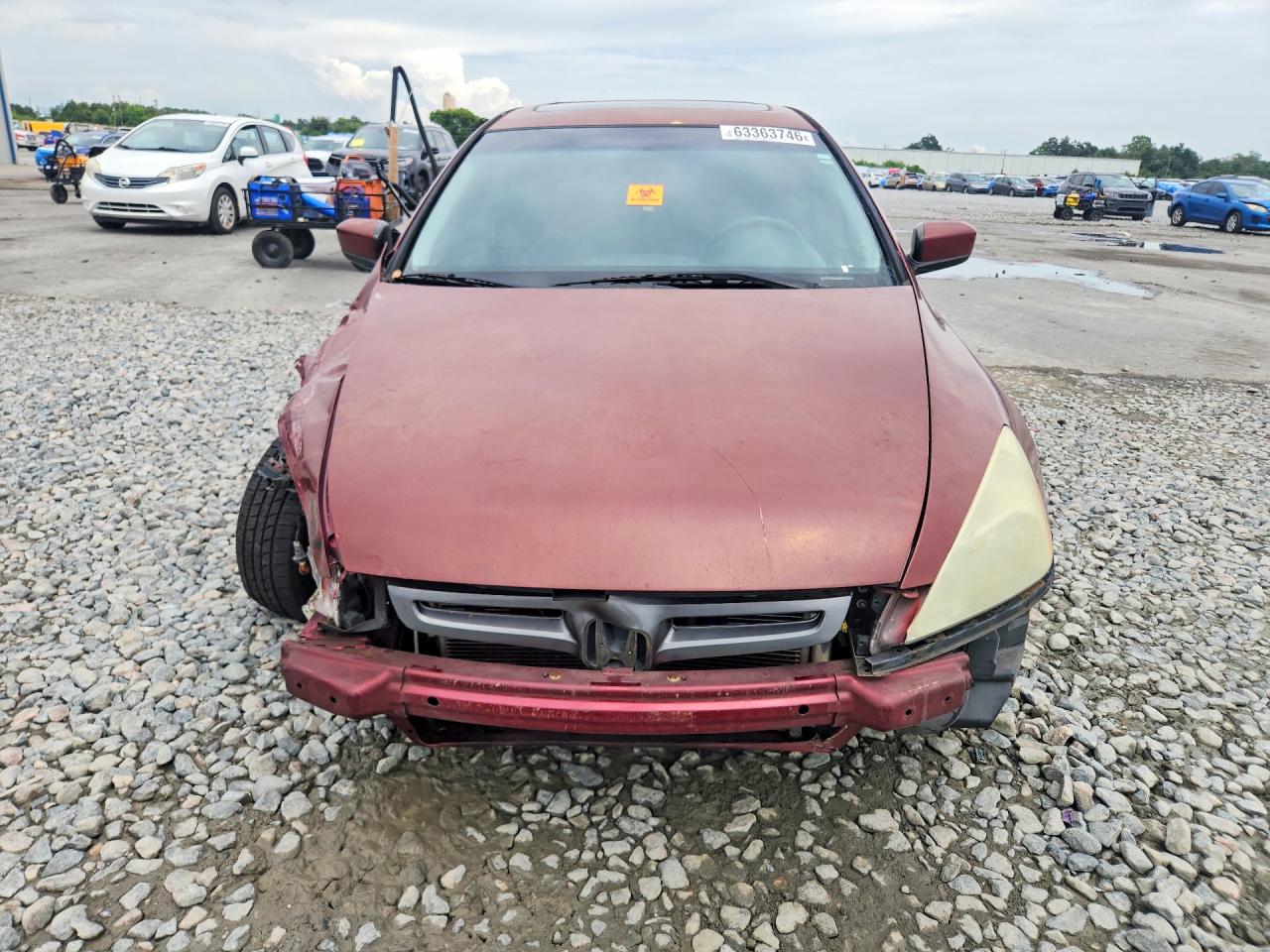 2005 Honda Accord Ex Maroon vin: 1HGCM56705A043033