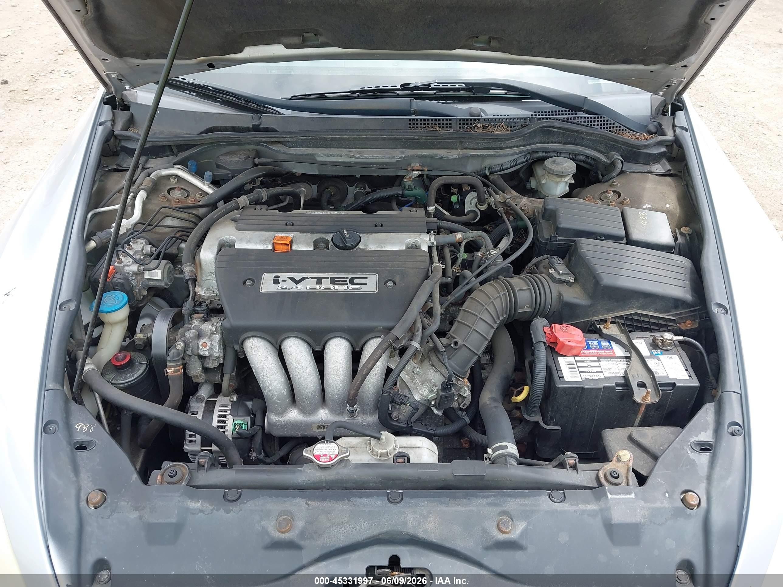 2005 Honda Accord 2.4 Ex Серебряный vin: 1HGCM56705A085010