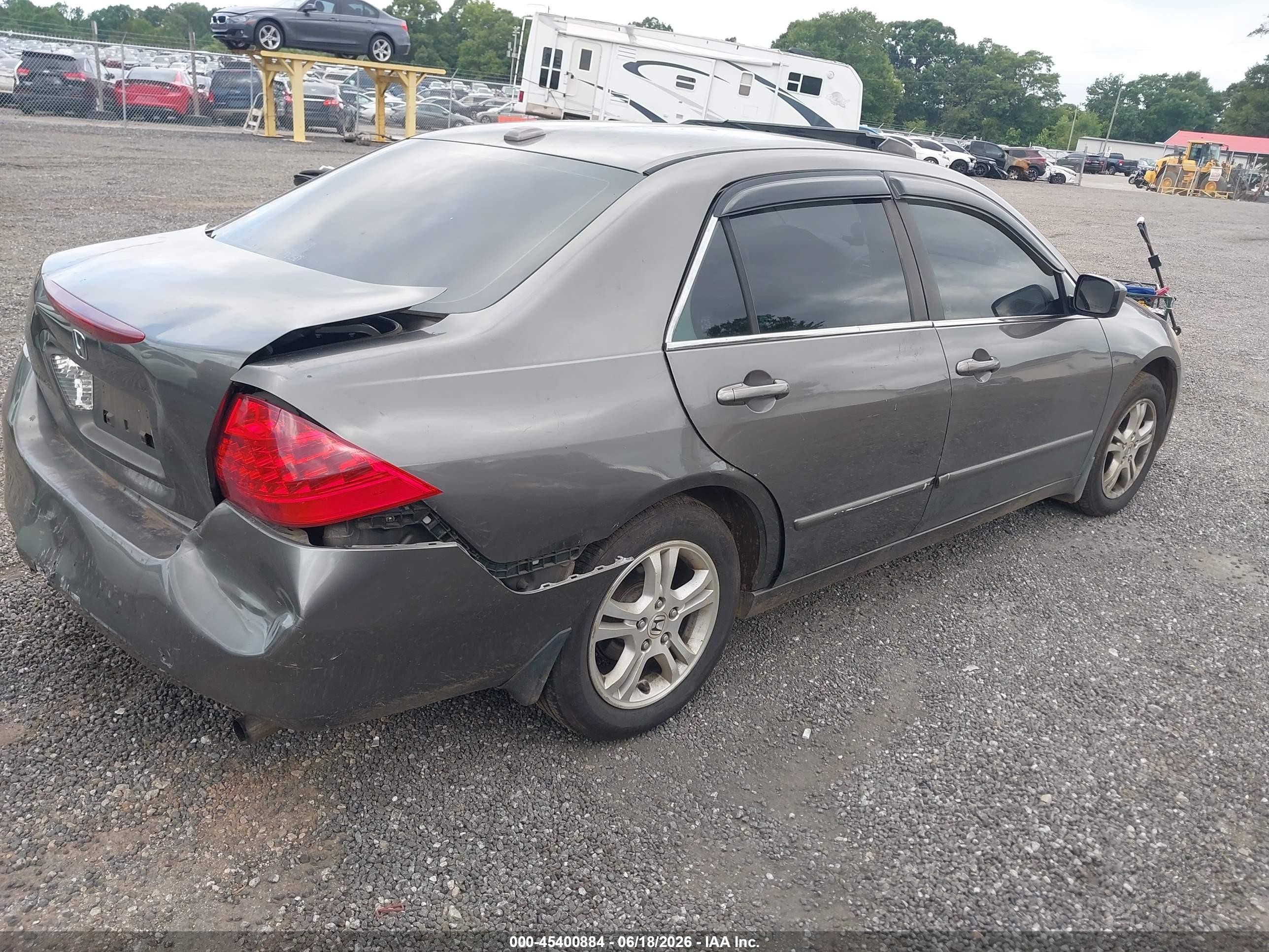 2006 Honda Accord 2.4 Ex Серый vin: 1HGCM56706A125152