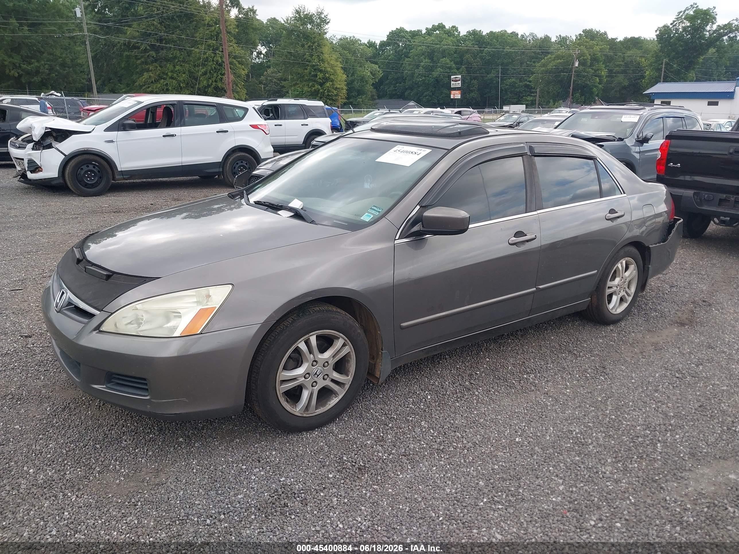 2006 Honda Accord 2.4 Ex Серый vin: 1HGCM56706A125152