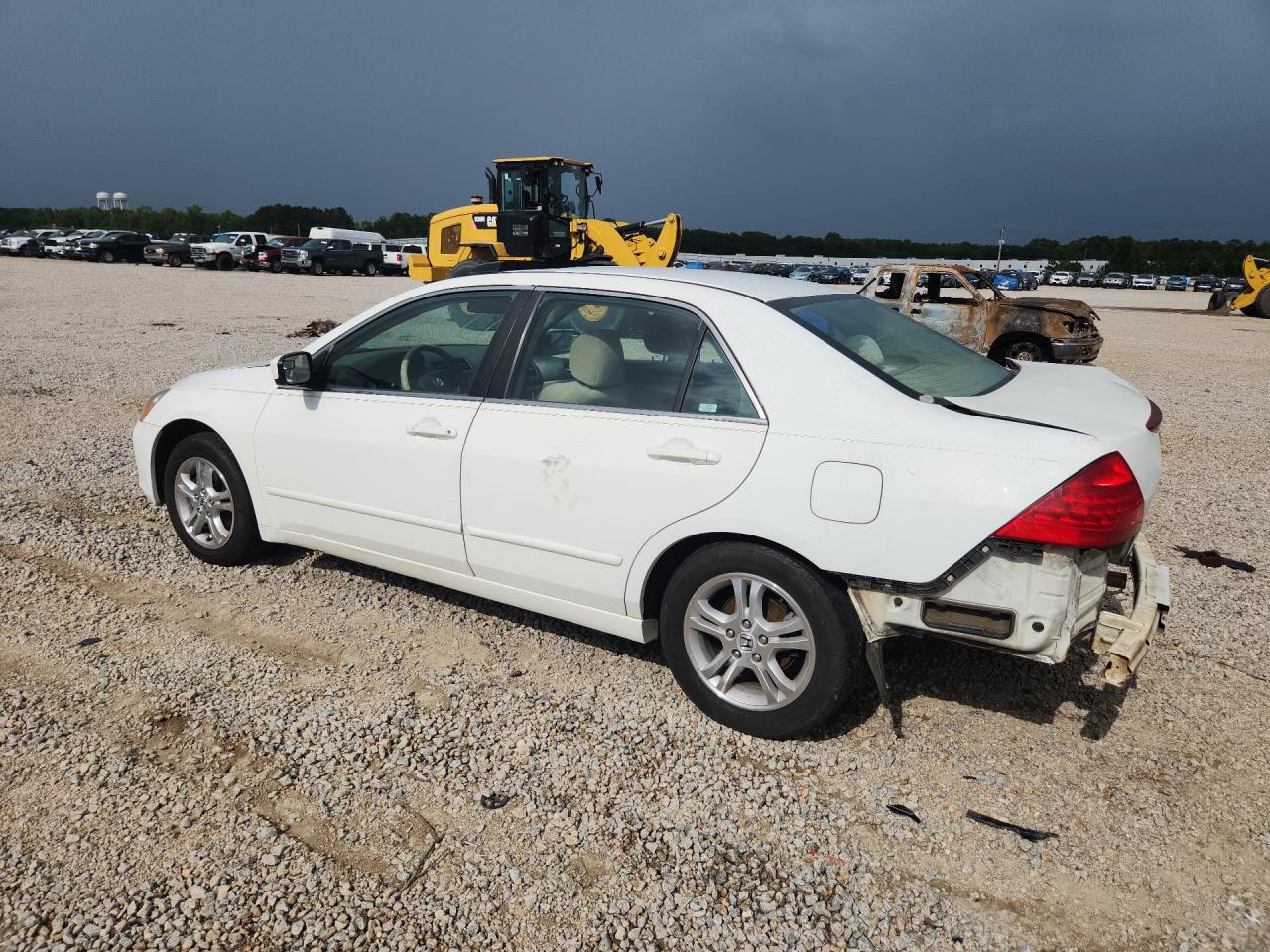 2006 Honda Accord Ex White vin: 1HGCM56706A150875