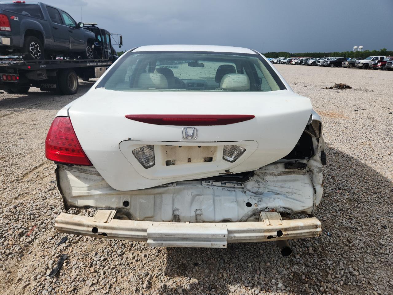 2006 Honda Accord Ex White vin: 1HGCM56706A150875