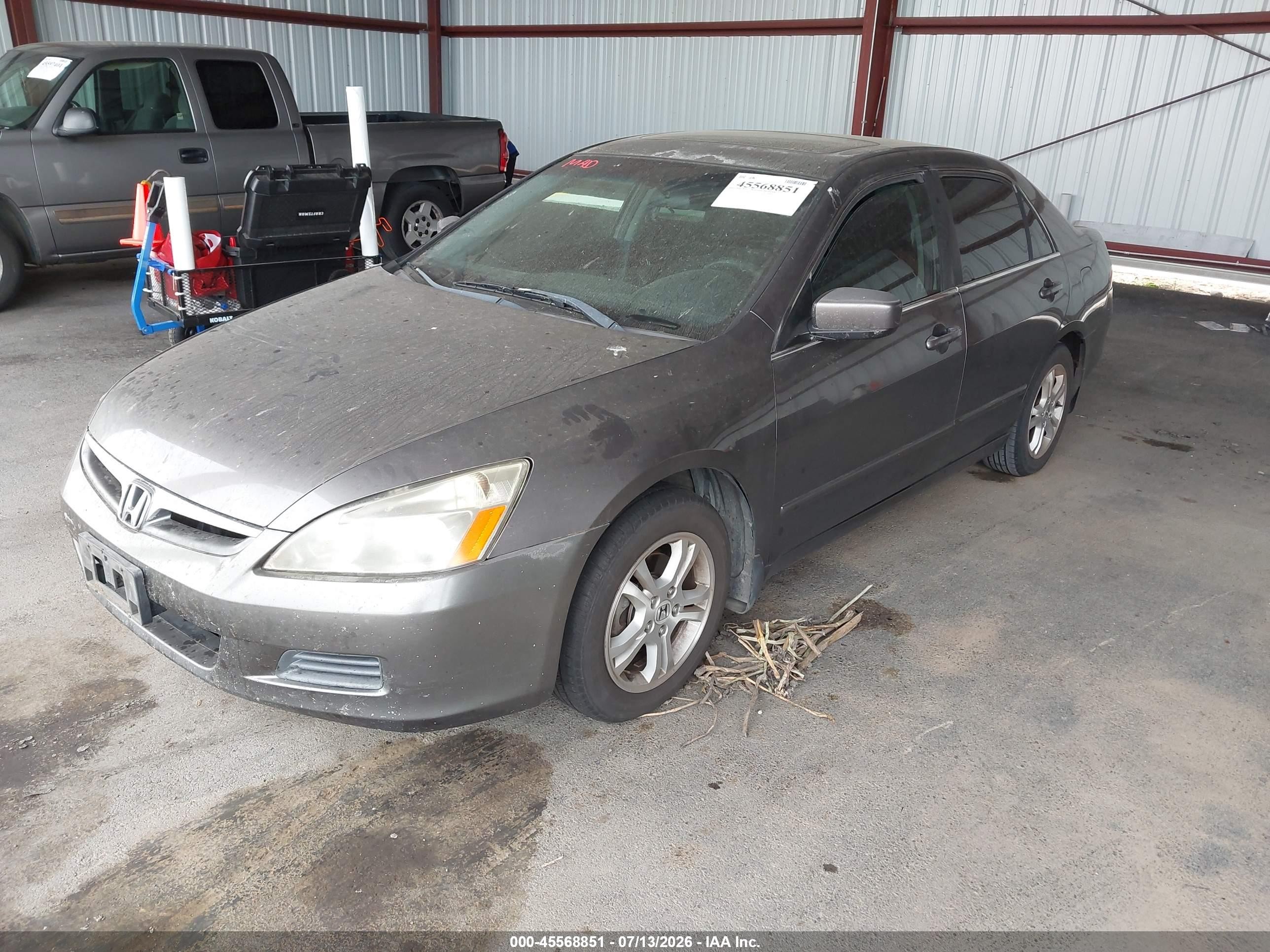 2006 Honda Accord 2.4 Ex Серый vin: 1HGCM56706A152626