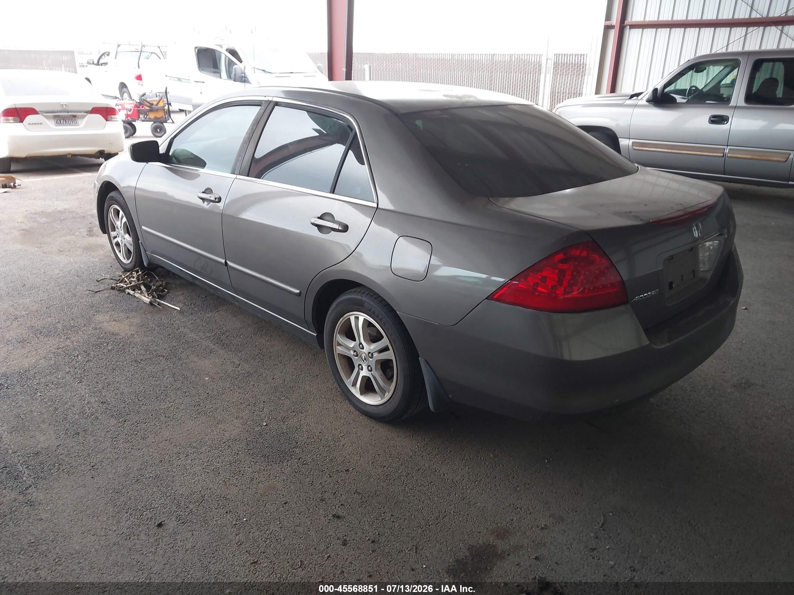 2006 Honda Accord 2.4 Ex Серый vin: 1HGCM56706A152626
