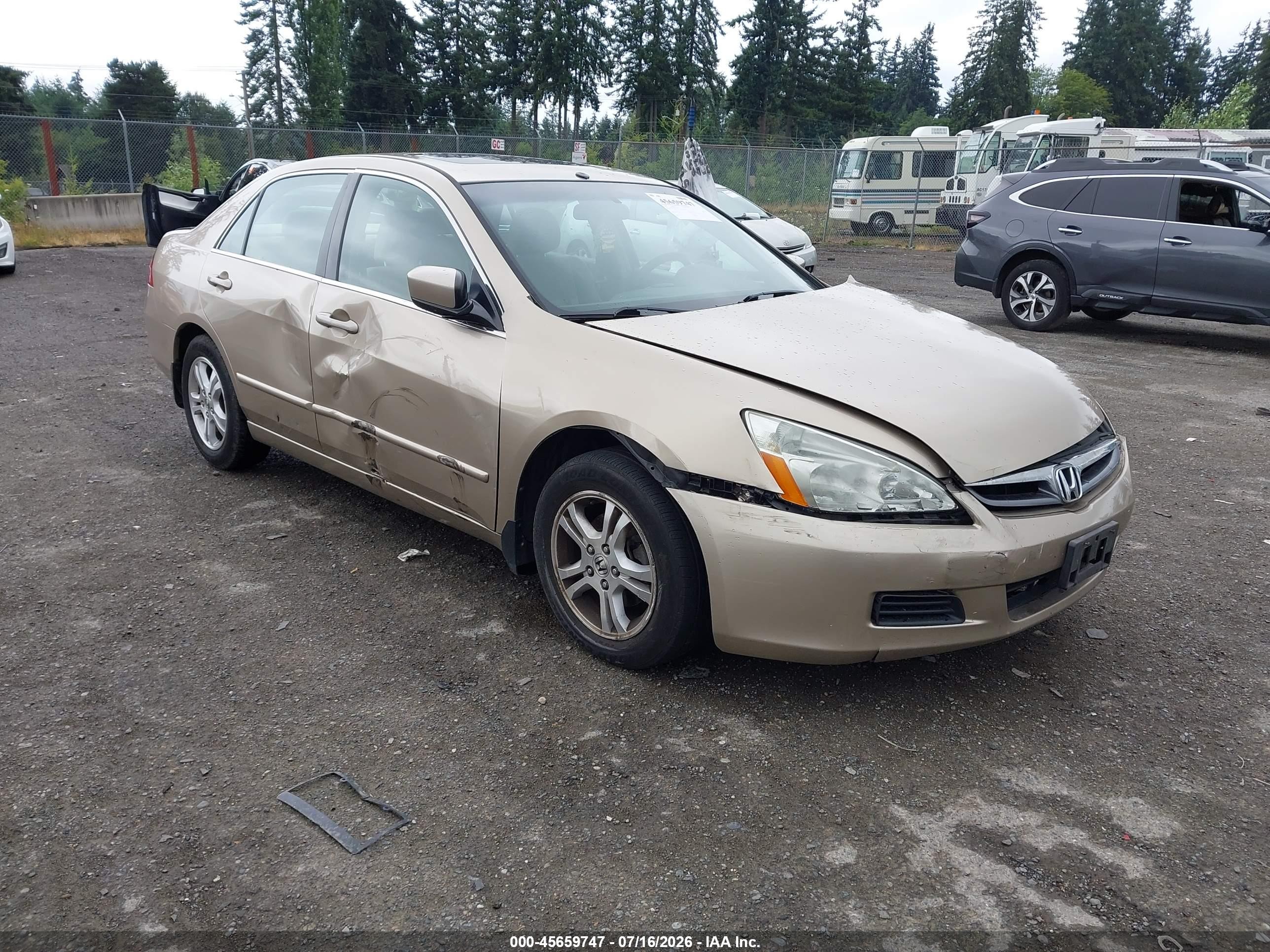 2006 Honda Accord 2.4 Ex Gold vin: 1HGCM56706A174626