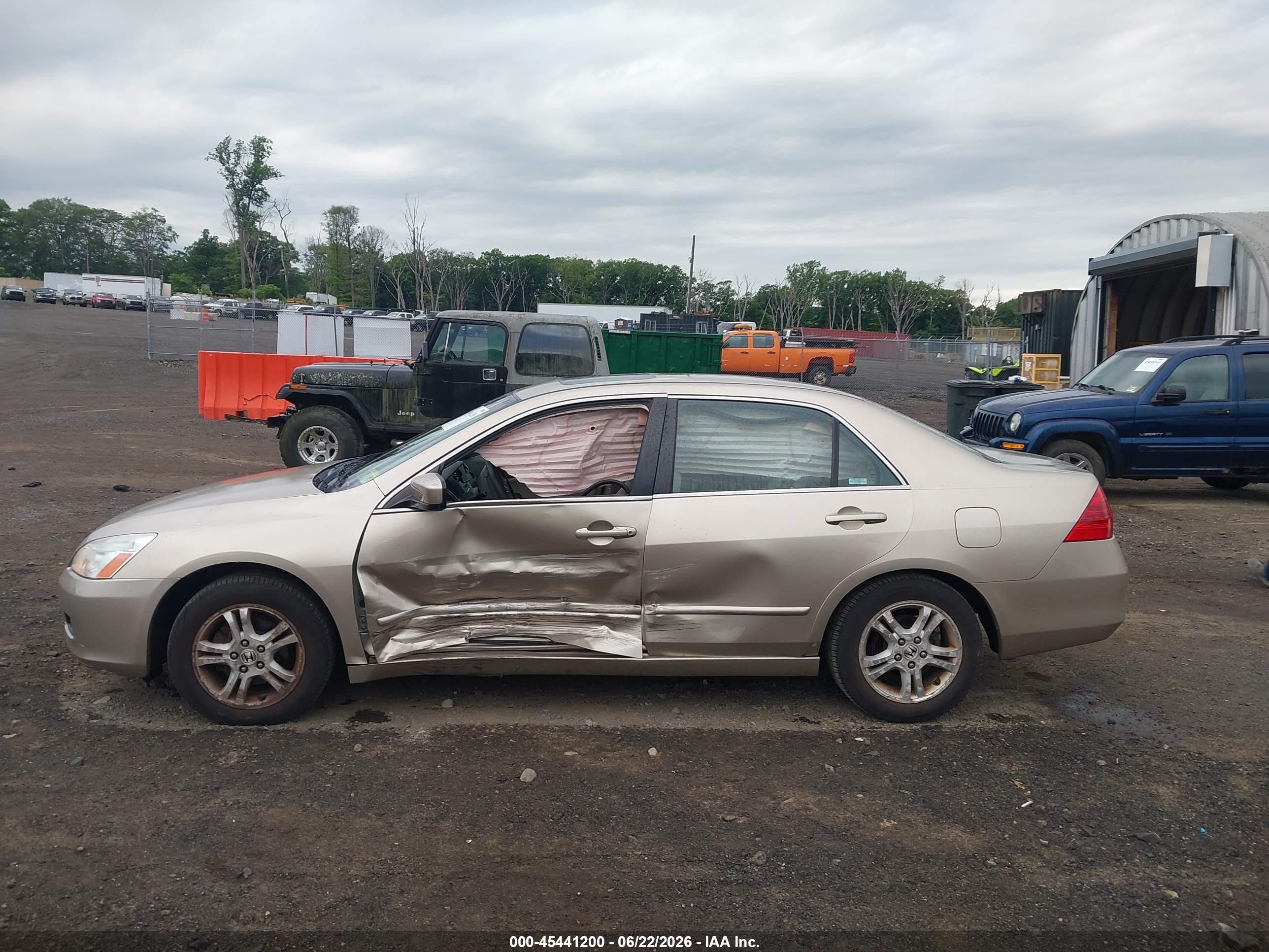 2007 Honda Accord 2.4 Ex Gold vin: 1HGCM56707A004056