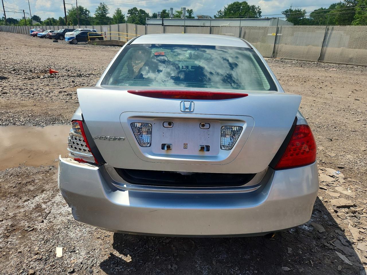 2007 Honda Accord Ex Silver vin: 1HGCM56707A007748