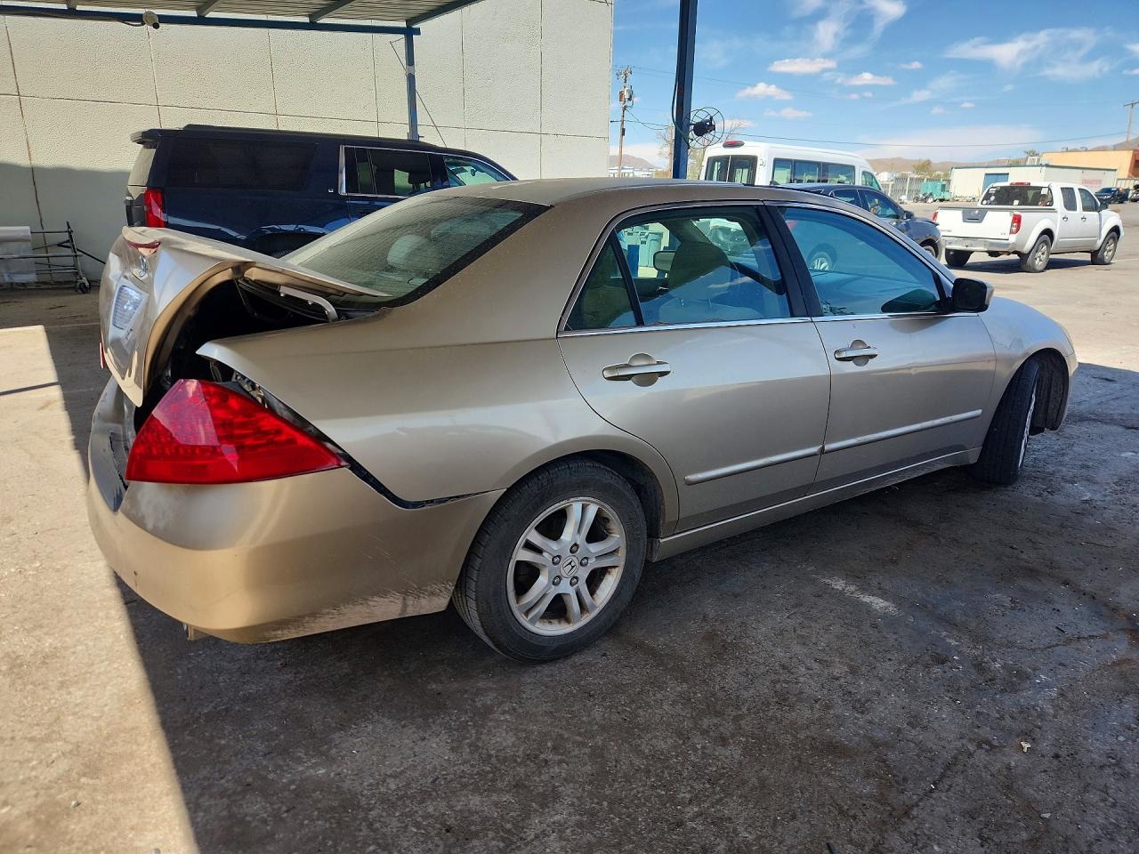 2007 Honda Accord Ex Tan vin: 1HGCM56707A011654