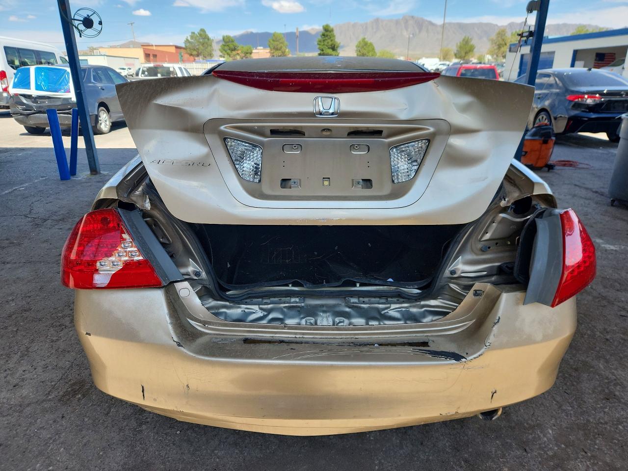 2007 Honda Accord Ex Tan vin: 1HGCM56707A011654