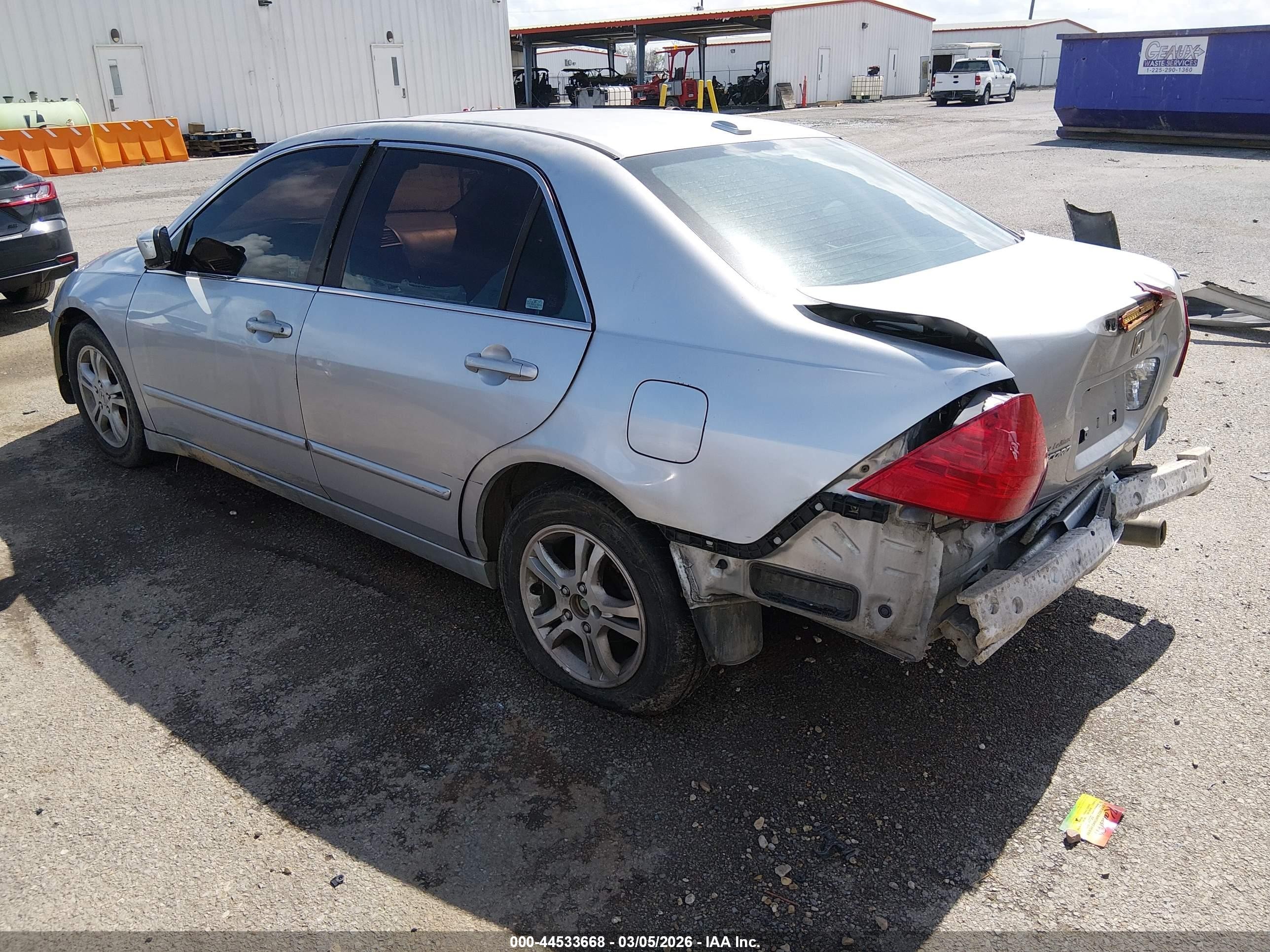 2007 Honda Accord 2.4 Ex Silver vin: 1HGCM56707A020998