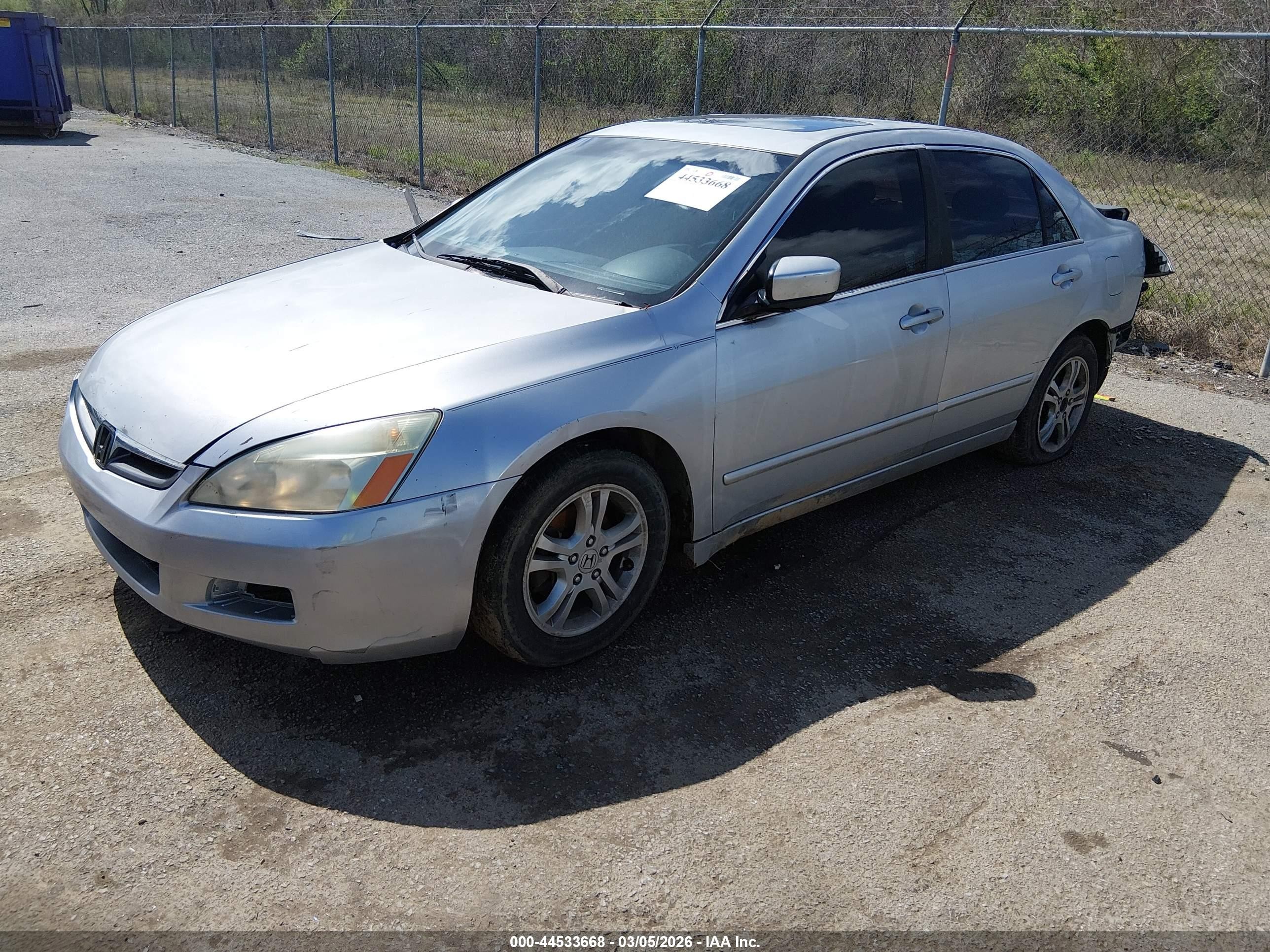 2007 Honda Accord 2.4 Ex Silver vin: 1HGCM56707A020998