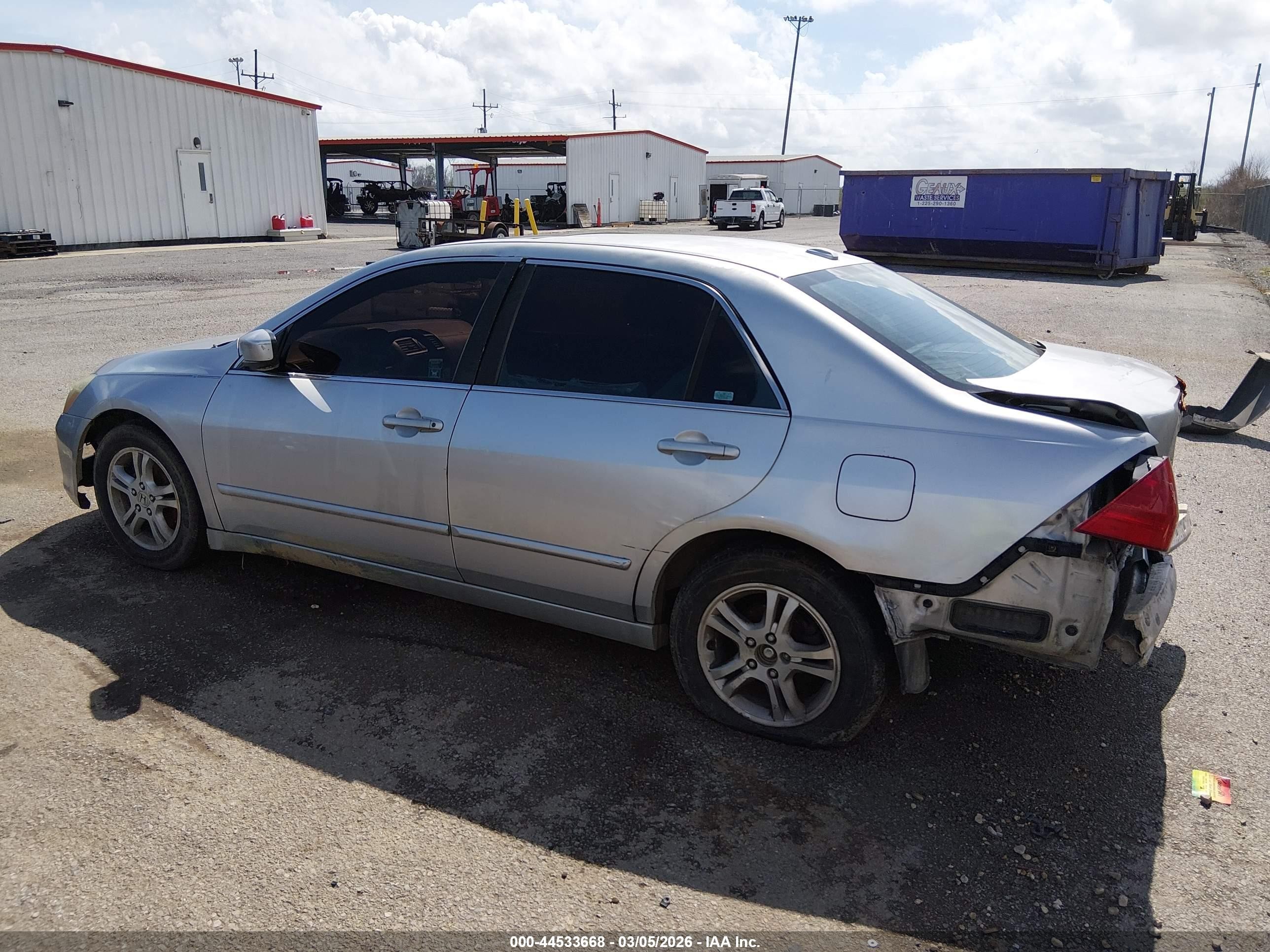2007 Honda Accord 2.4 Ex Silver vin: 1HGCM56707A020998