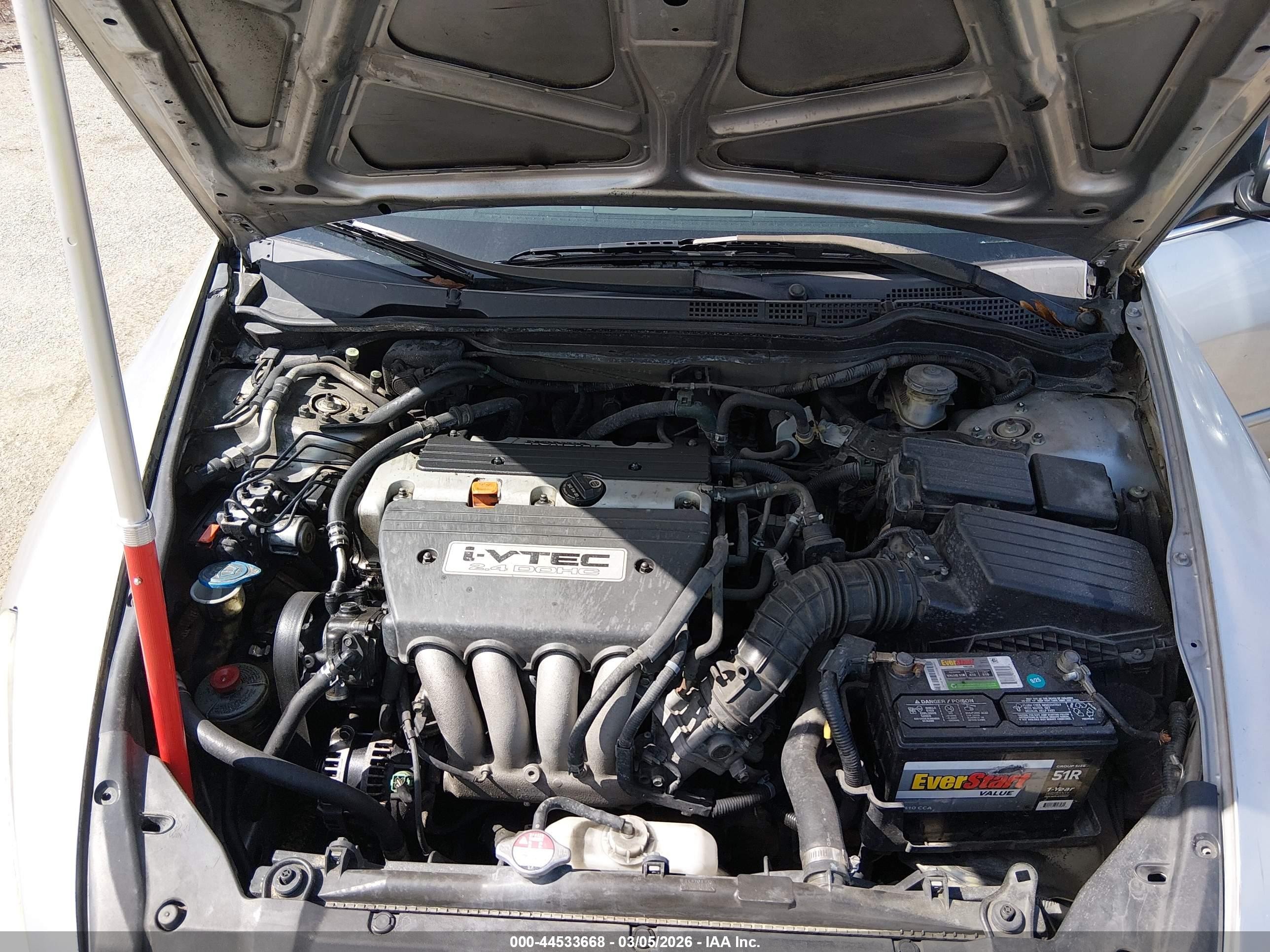 2007 Honda Accord 2.4 Ex Silver vin: 1HGCM56707A020998