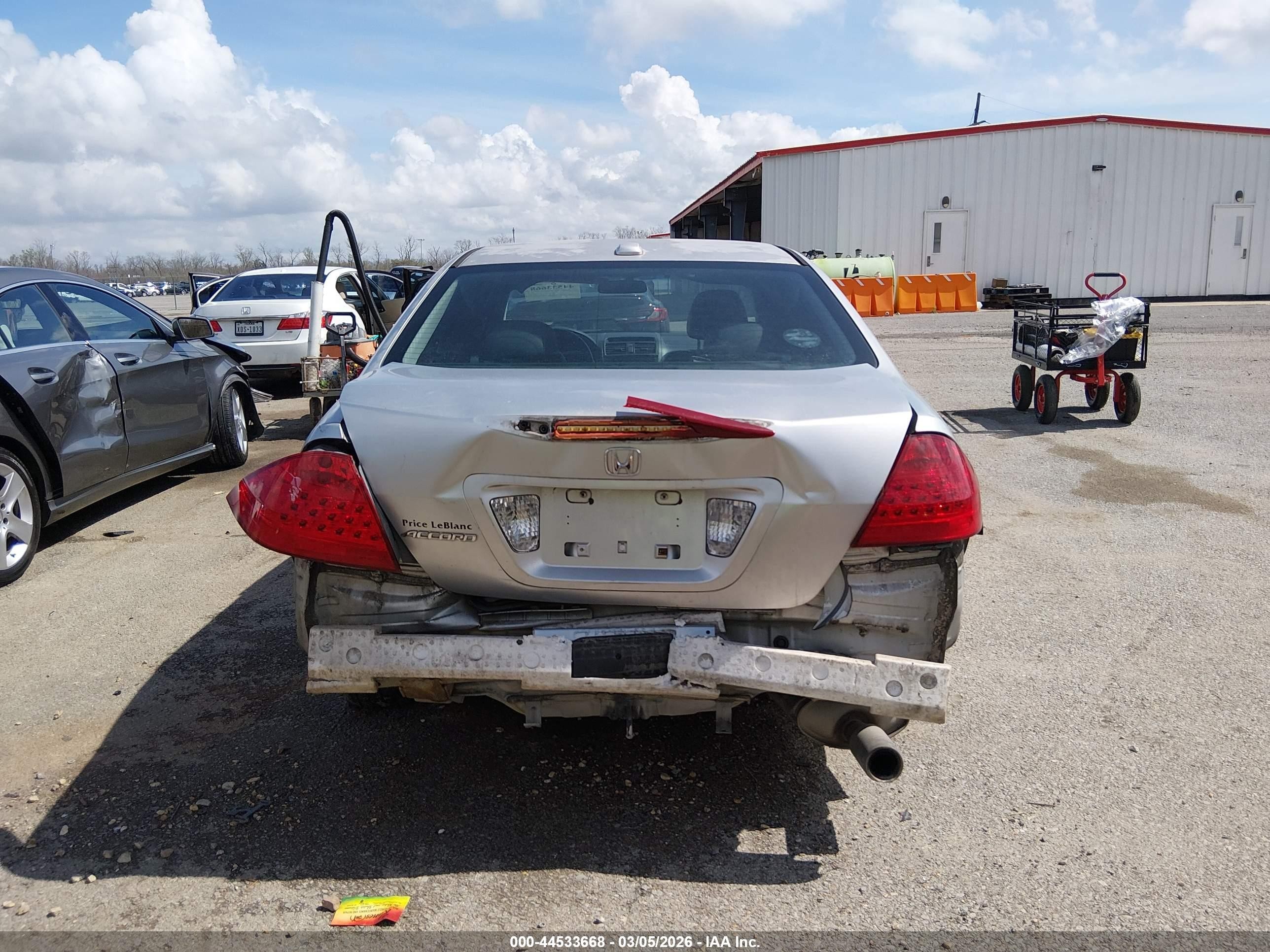 2007 Honda Accord 2.4 Ex Silver vin: 1HGCM56707A020998