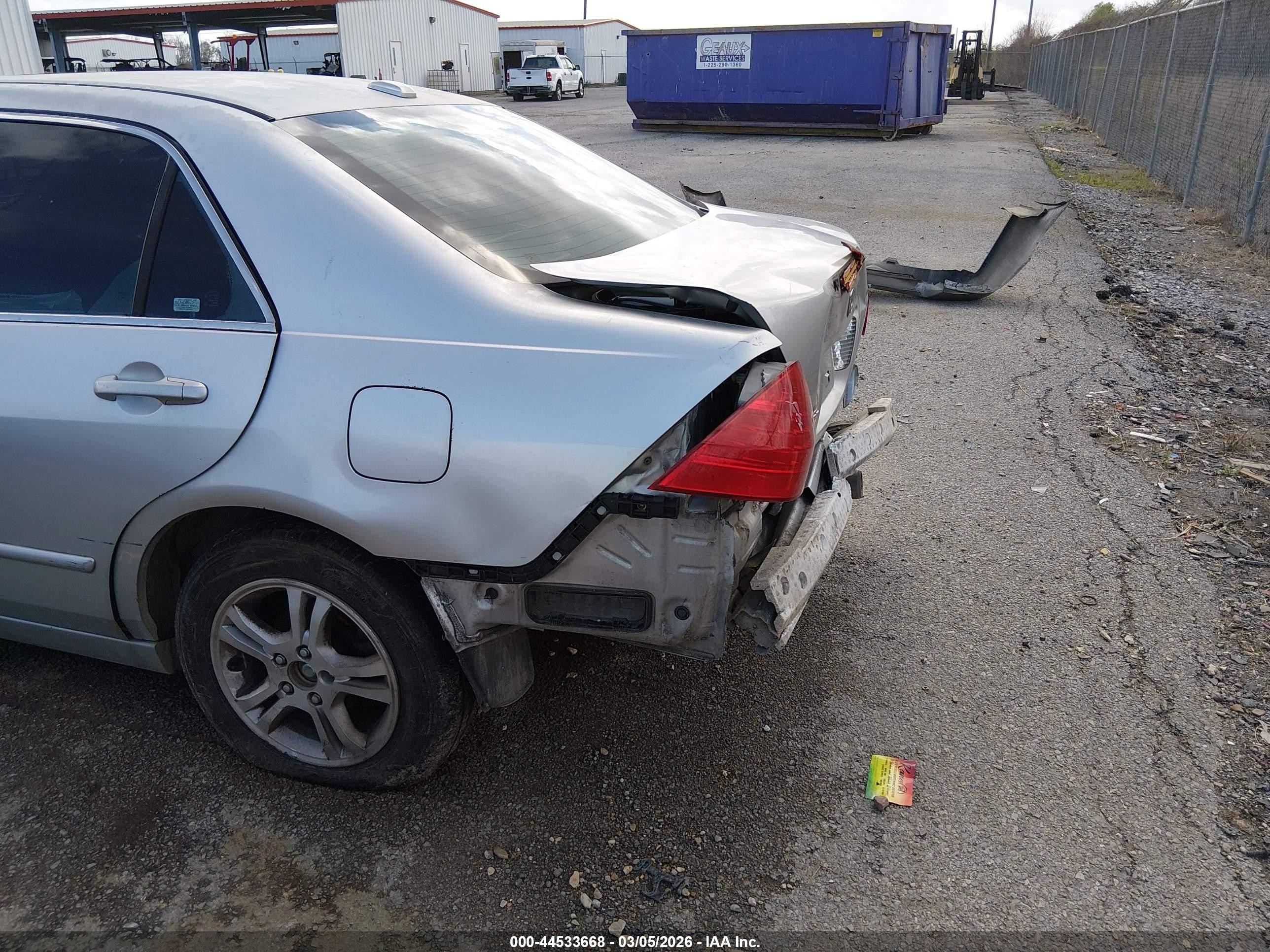 2007 Honda Accord 2.4 Ex Silver vin: 1HGCM56707A020998