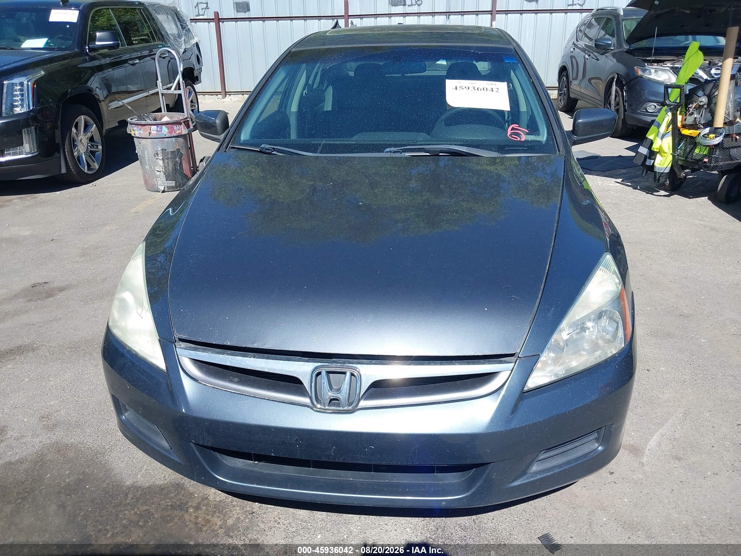 2007 Honda Accord 2.4 Ex Gray vin: 1HGCM56707A068212
