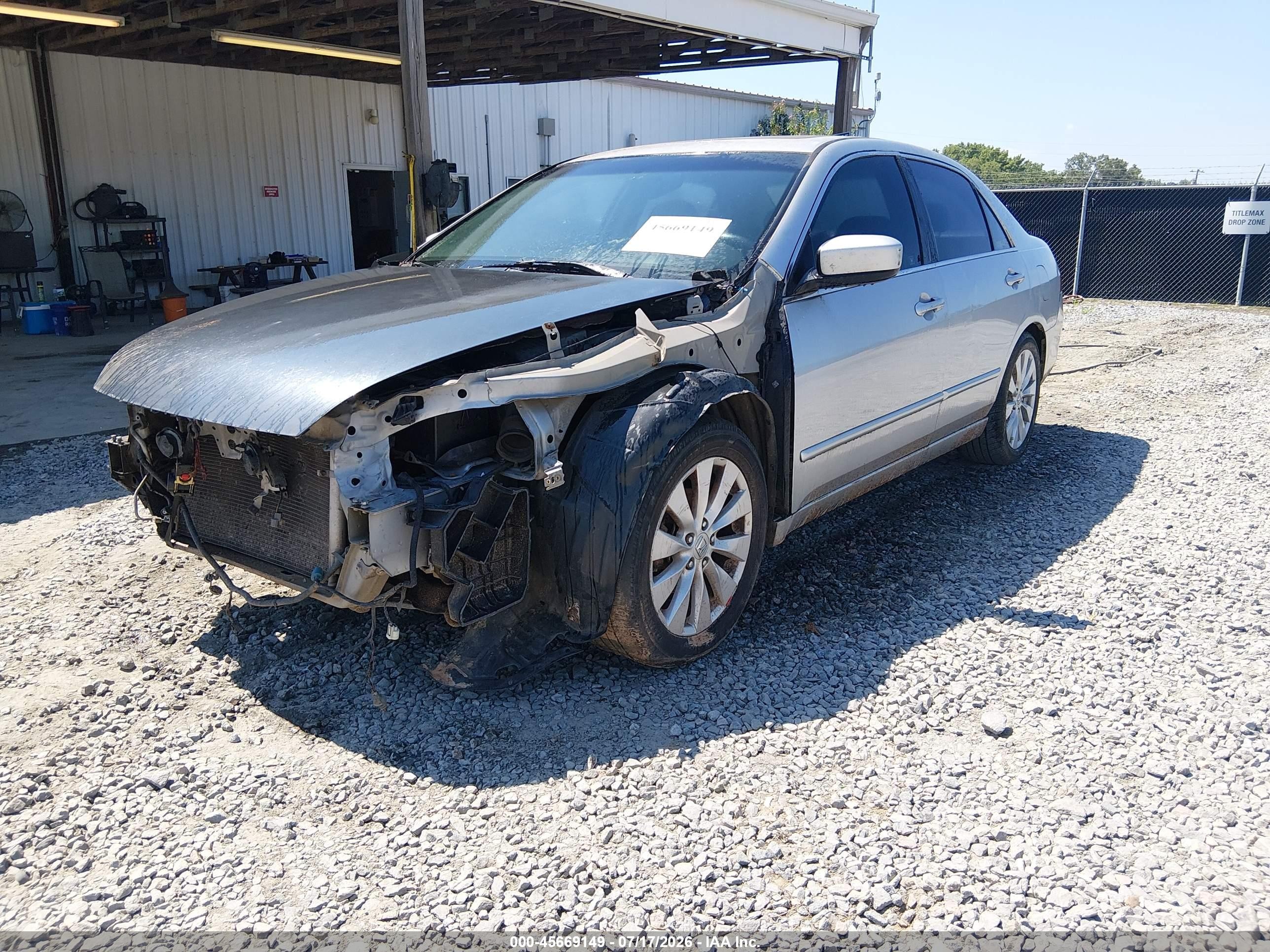 2007 Honda Accord 2.4 Ex Silver vin: 1HGCM56707A134368