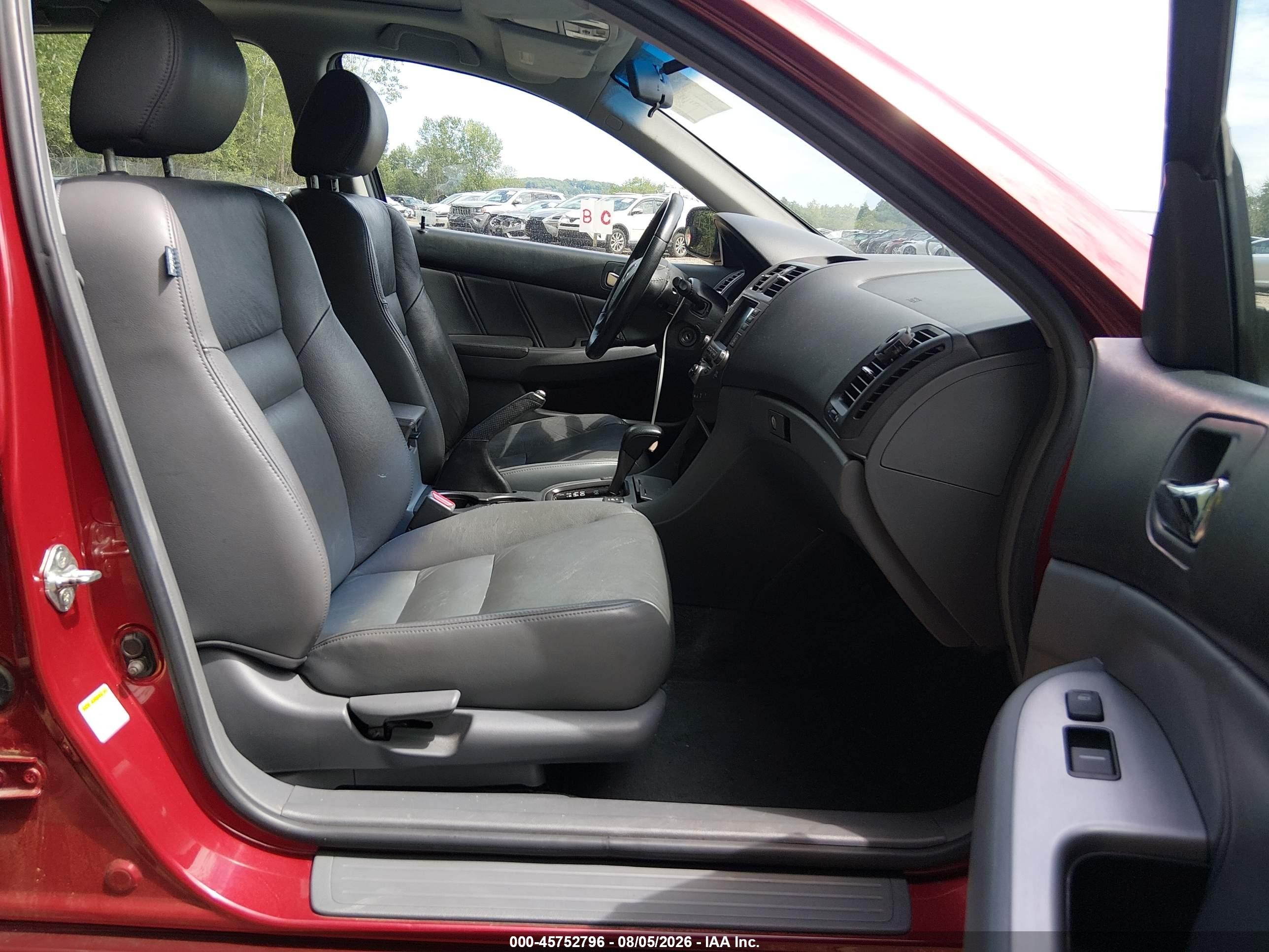 2007 Honda Accord 2.4 Ex Burgundy vin: 1HGCM56707A149503