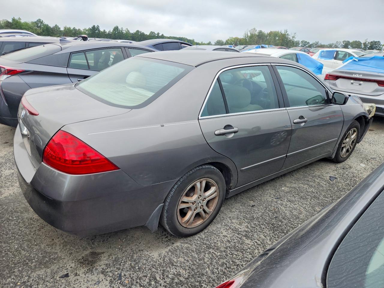2007 Honda Accord Ex Gray vin: 1HGCM56707A160694