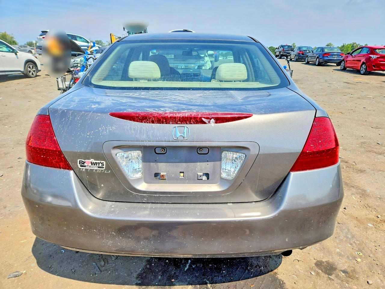 2007 Honda Accord Ex Gray vin: 1HGCM56707A160694