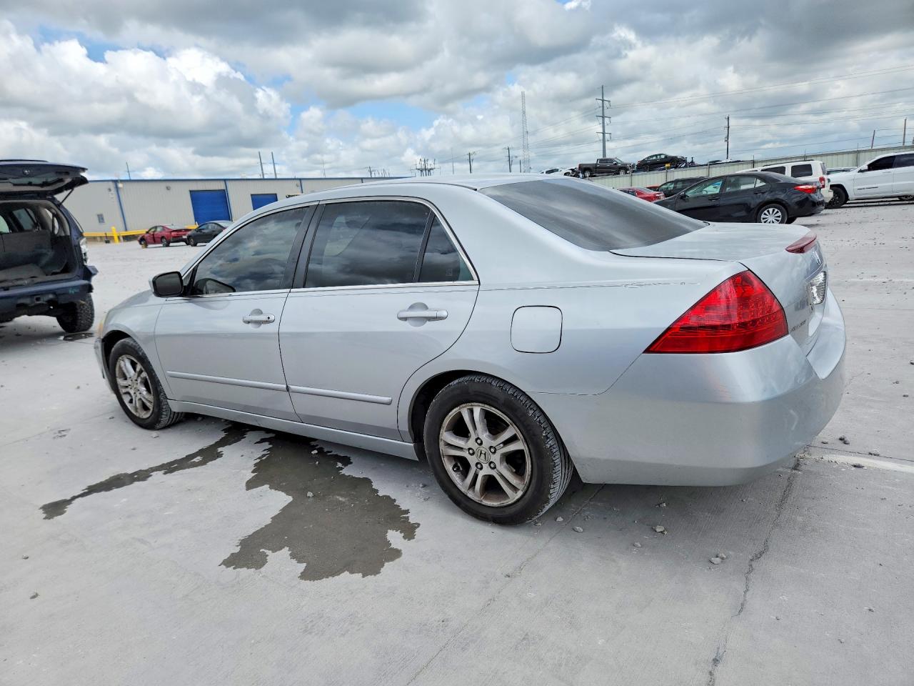 2007 Honda Accord Ex Серебряный vin: 1HGCM56707A176040
