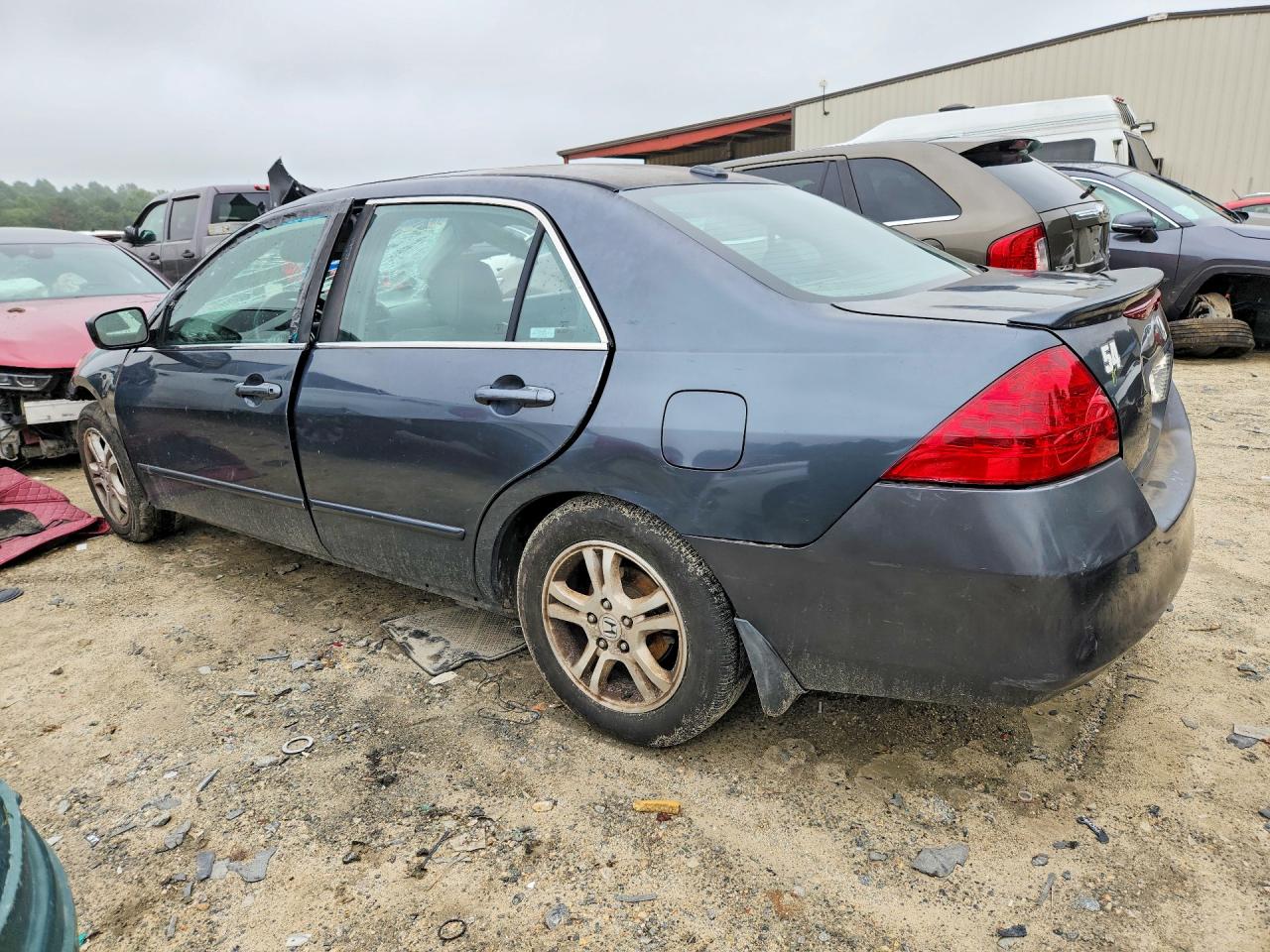 2007 Honda Accord Ex Gray vin: 1HGCM56707A183313