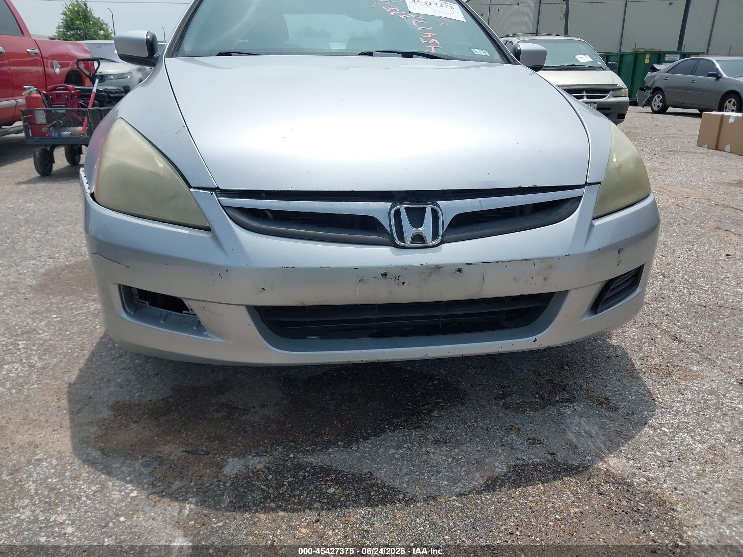 2007 Honda Accord 2.4 Ex Silver vin: 1HGCM56707A184252