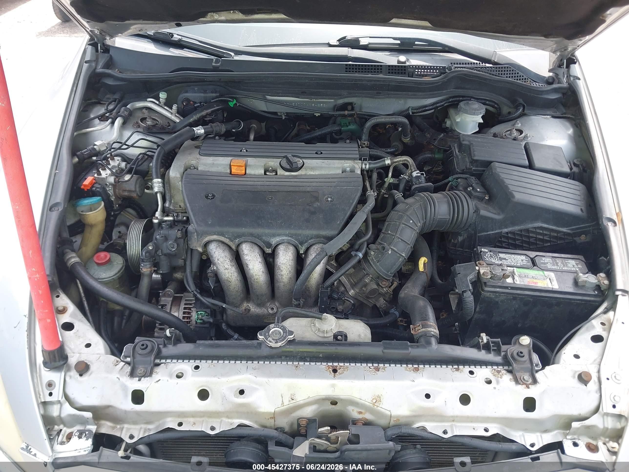 2007 Honda Accord 2.4 Ex Silver vin: 1HGCM56707A184252
