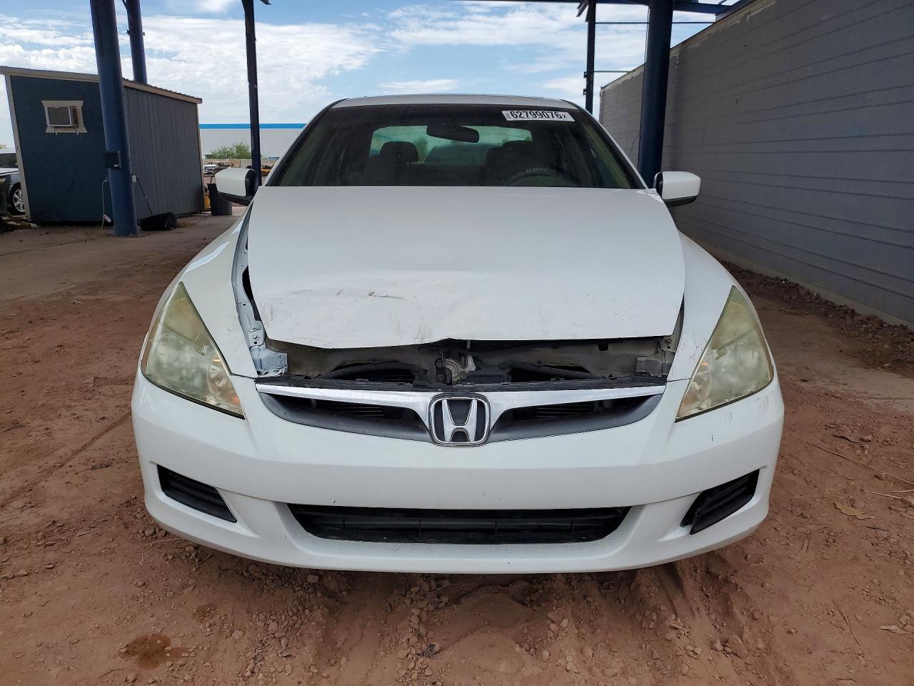 2007 Honda Accord Ex Белый vin: 1HGCM56707A197003