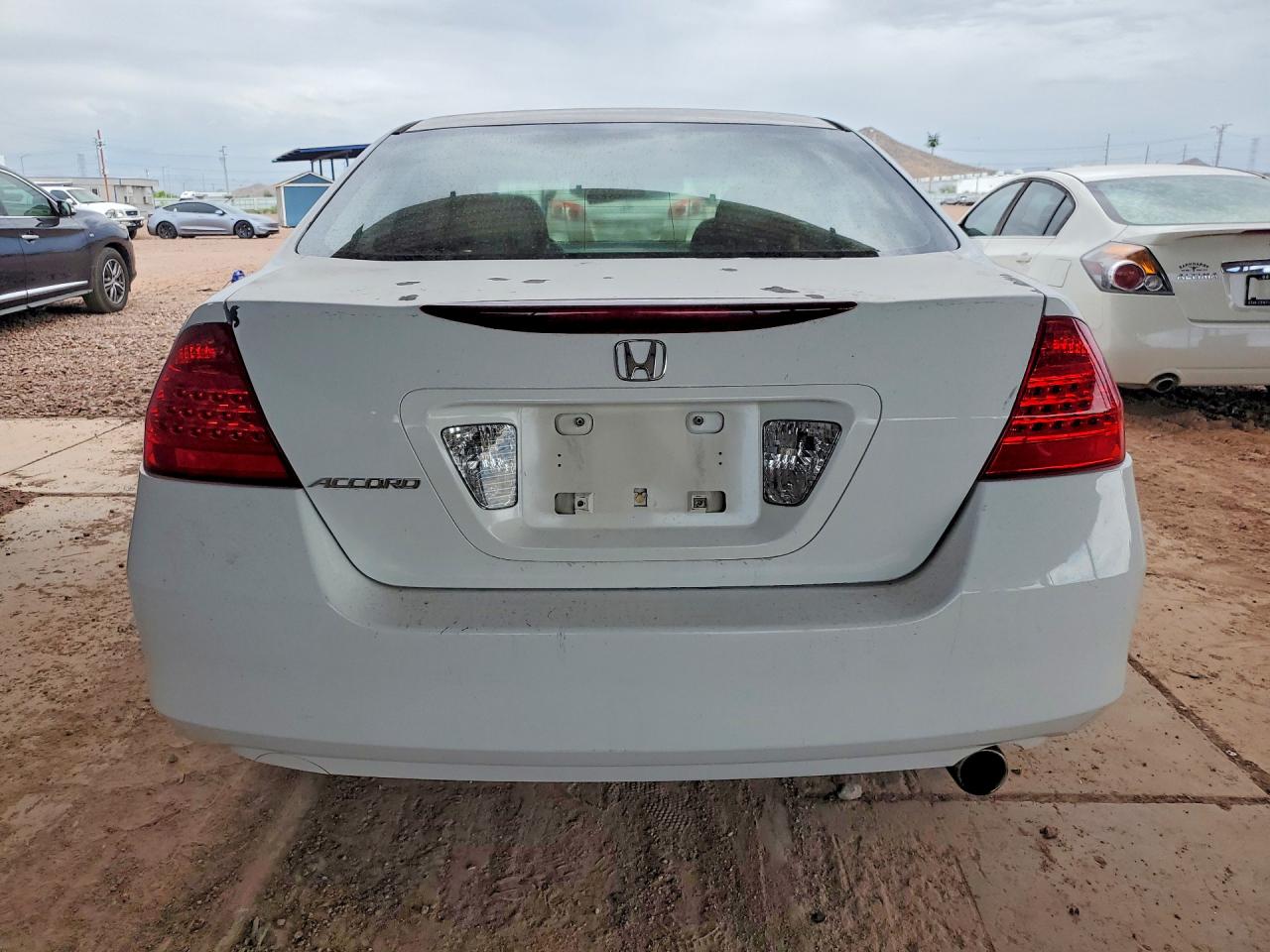 2007 Honda Accord Ex Белый vin: 1HGCM56707A197003