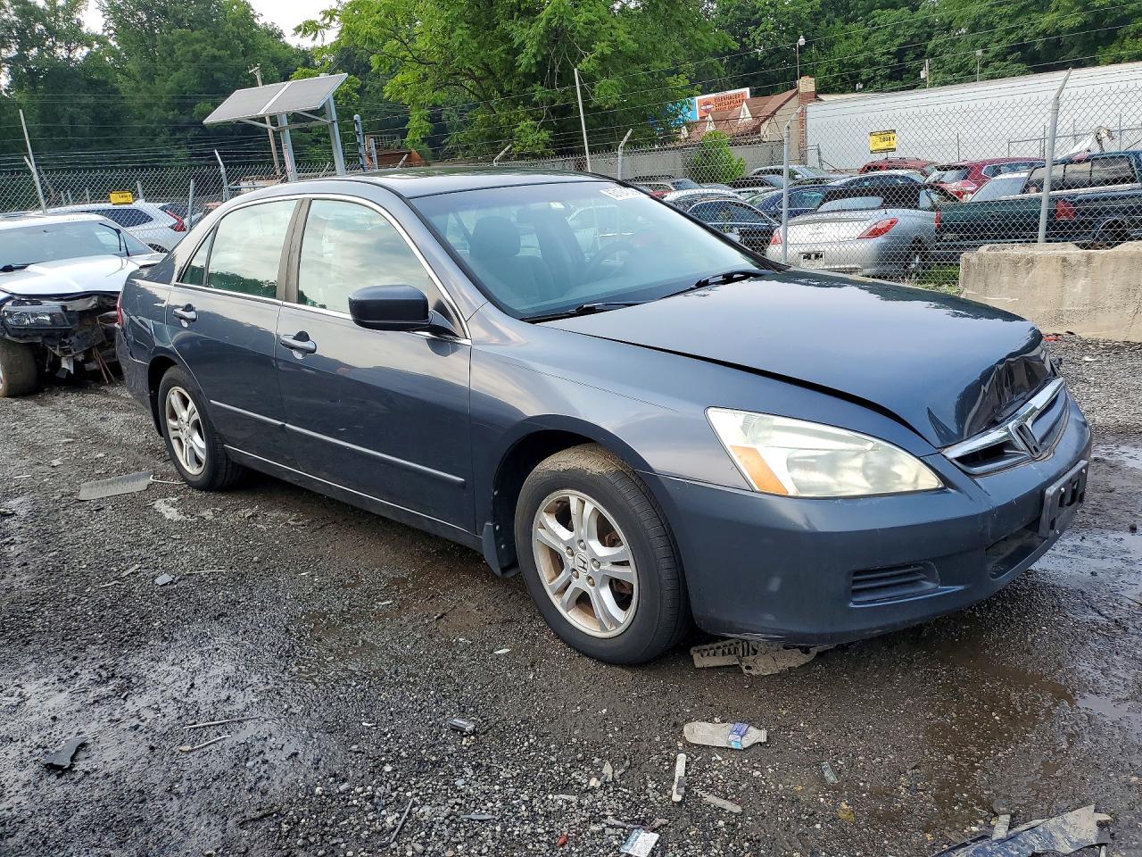 2007 Honda Accord Ex Gray vin: 1HGCM56707A202717
