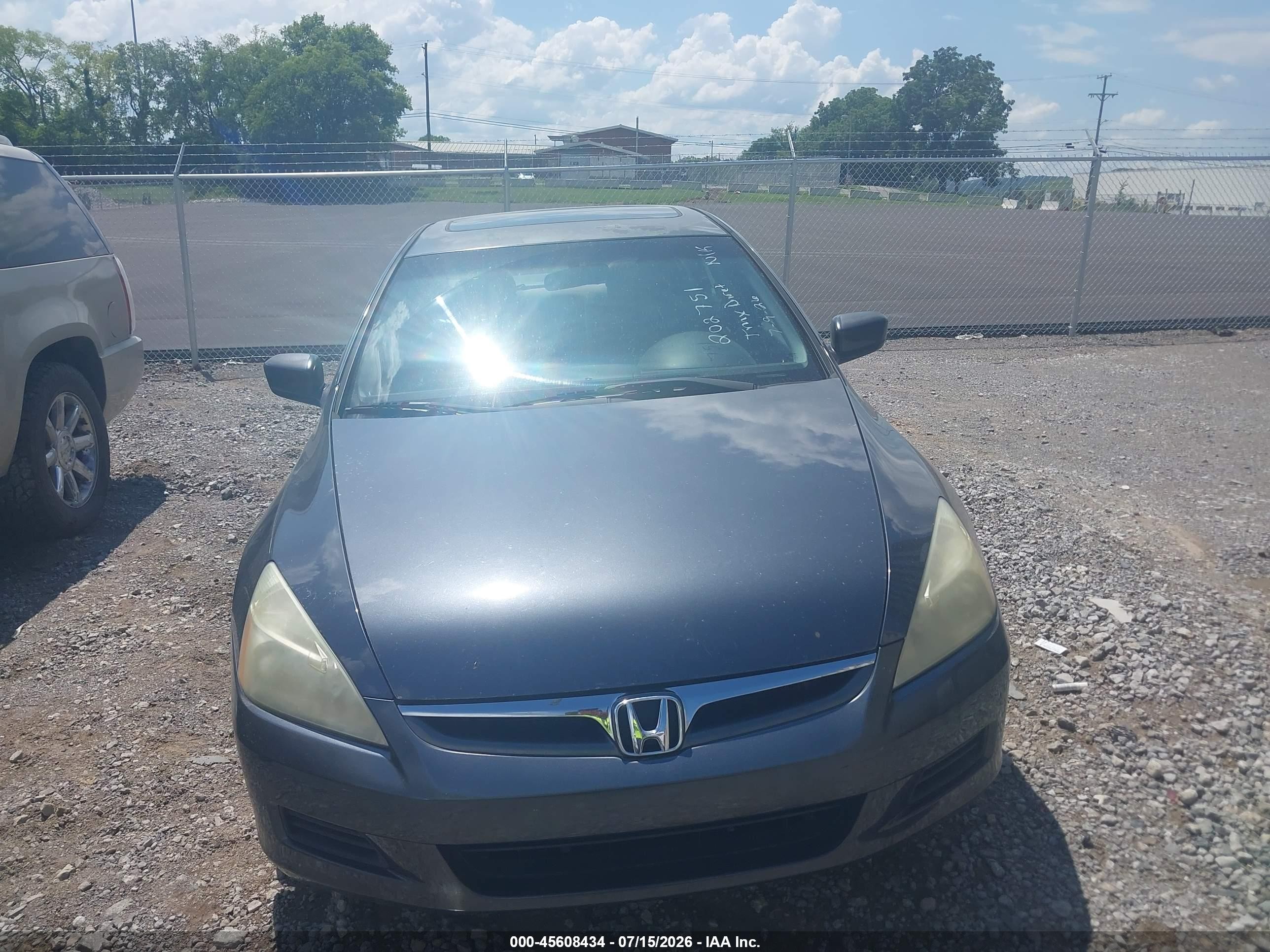 2007 Honda Accord 2.4 Ex Gray vin: 1HGCM56707A202751