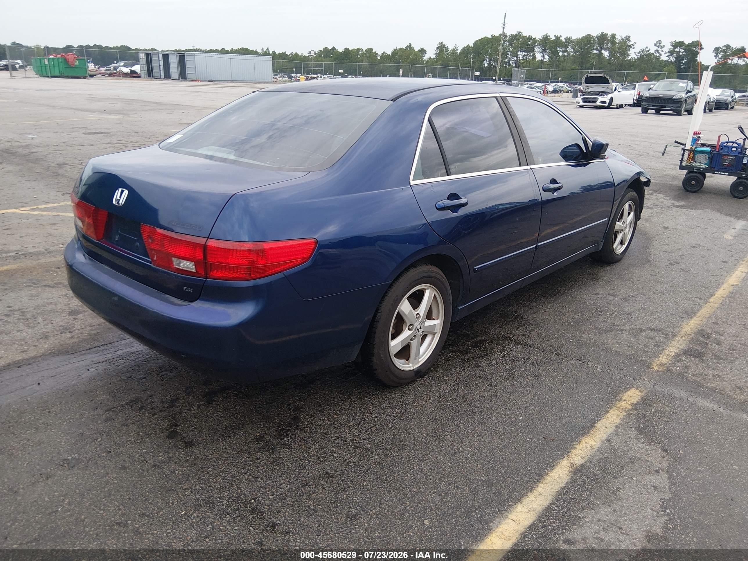 2005 Honda Accord 2.4 Ex Blue vin: 1HGCM56715A007884
