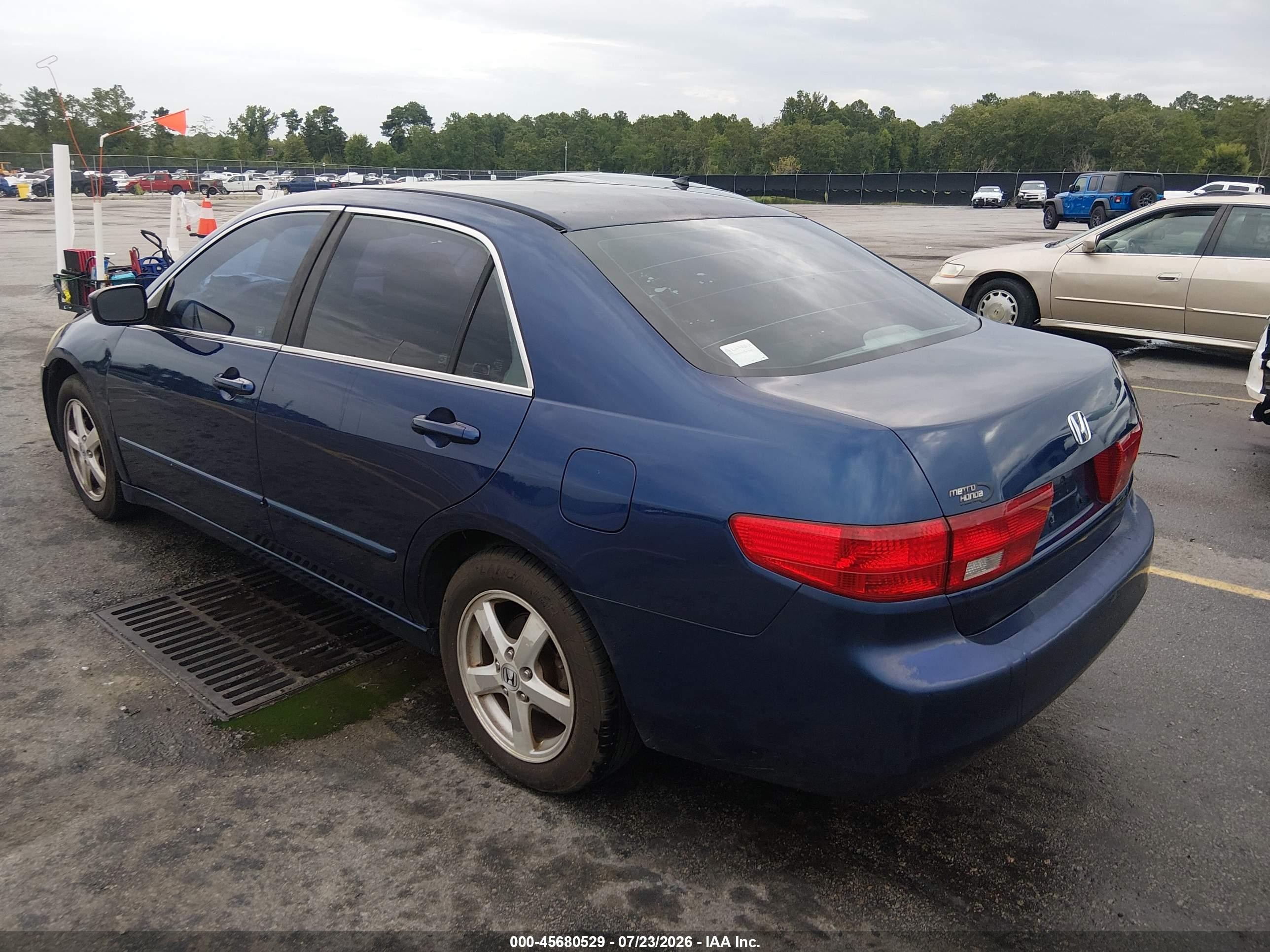 2005 Honda Accord 2.4 Ex Blue vin: 1HGCM56715A007884