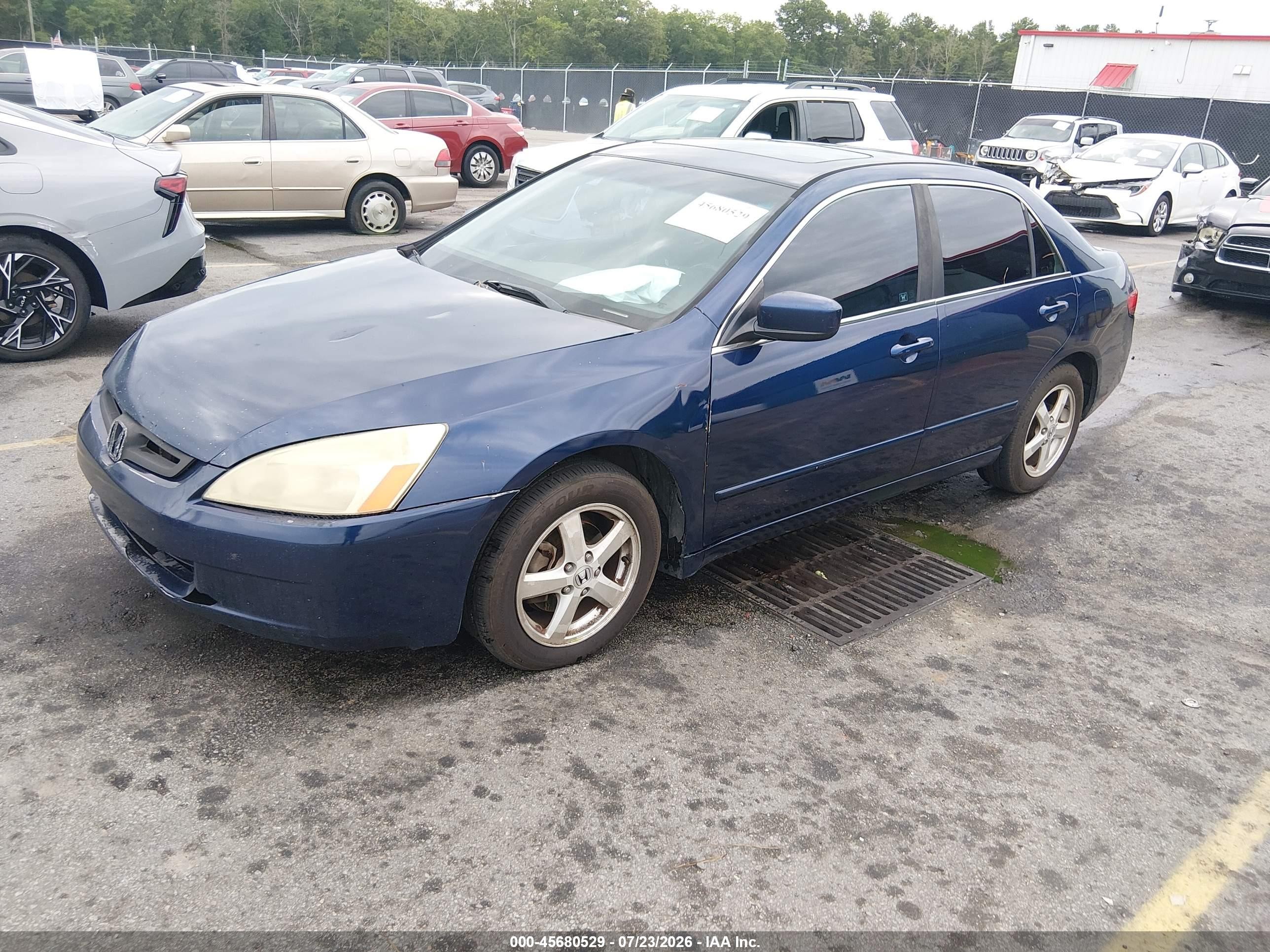 2005 Honda Accord 2.4 Ex Blue vin: 1HGCM56715A007884