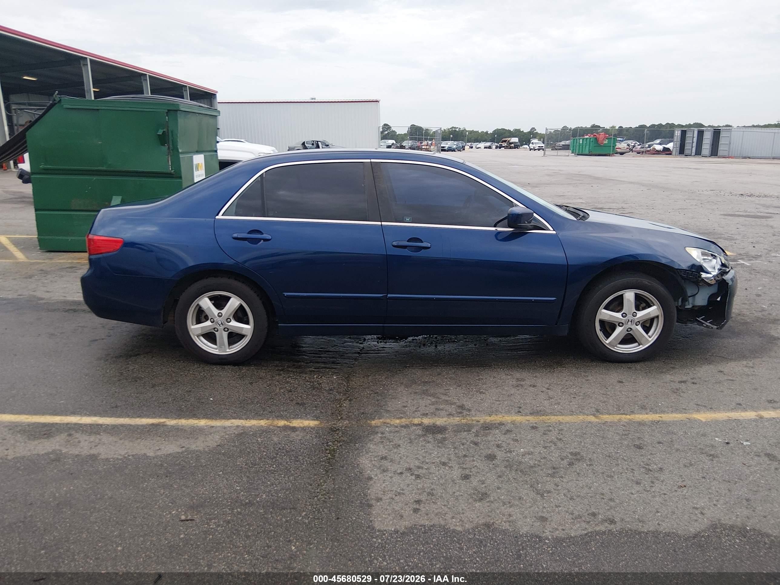 2005 Honda Accord 2.4 Ex Blue vin: 1HGCM56715A007884