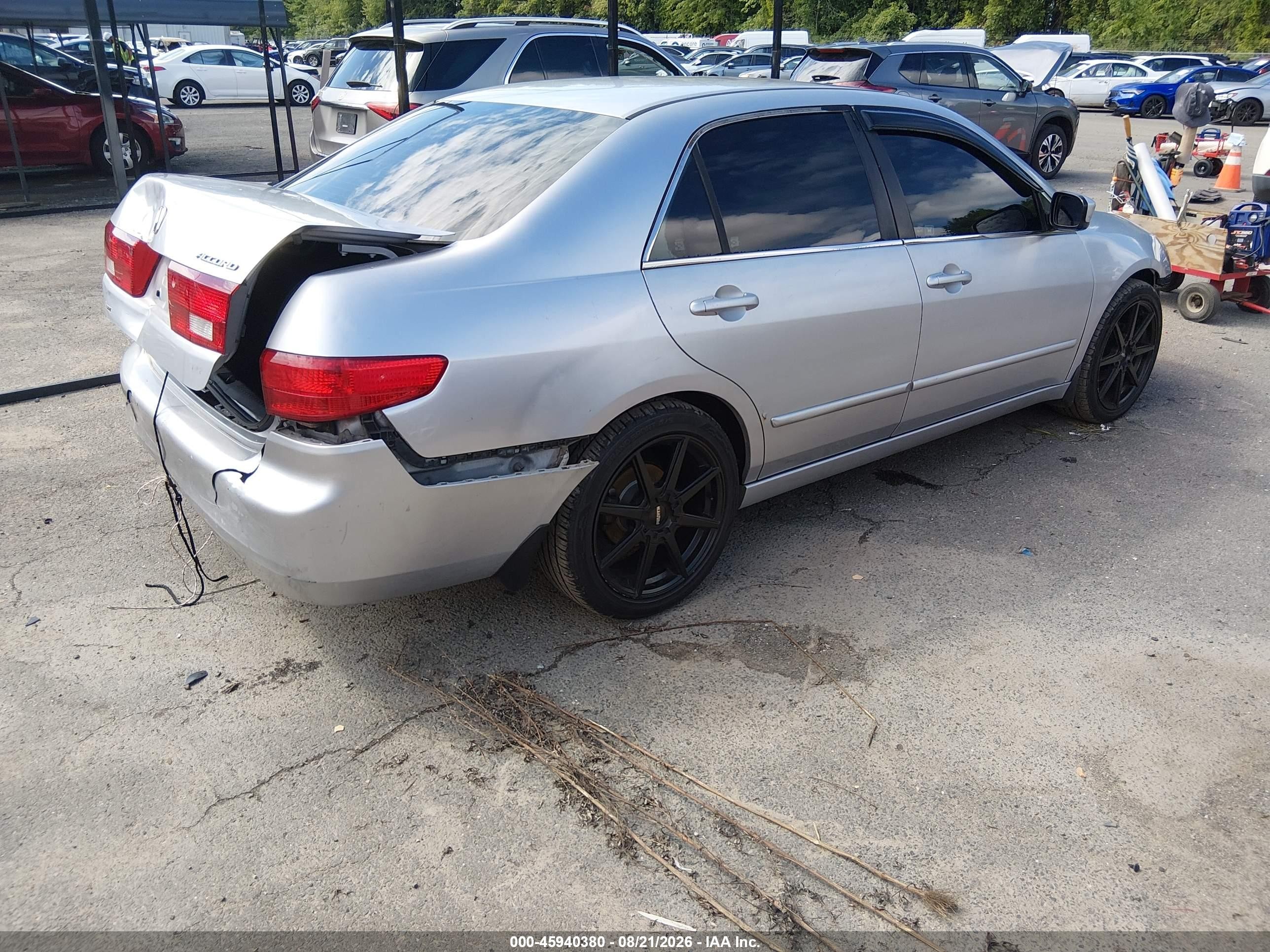 2005 Honda Accord 2.4 Ex Silver vin: 1HGCM56715A061041