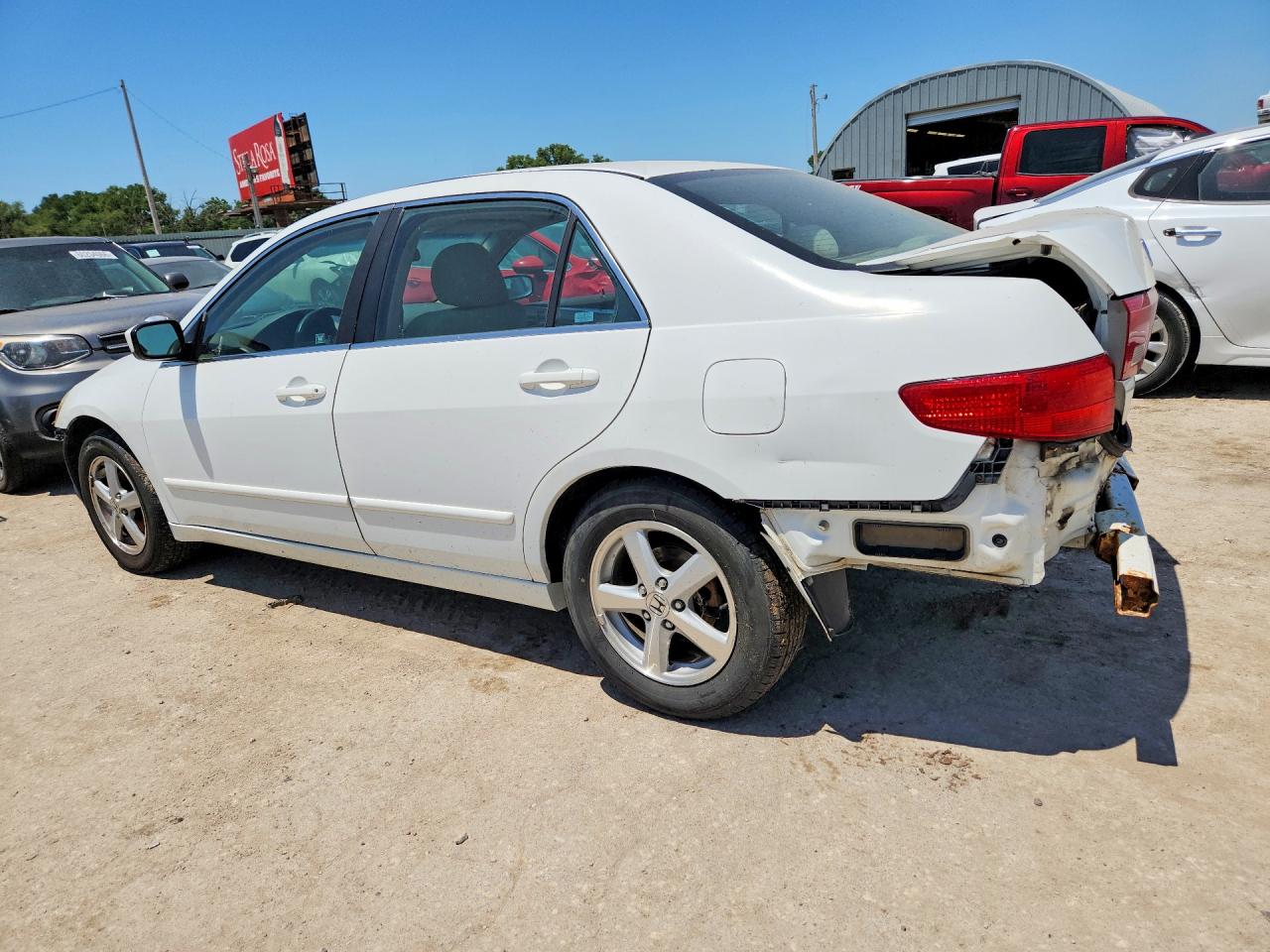 2005 Honda Accord Ex White vin: 1HGCM56715A078373