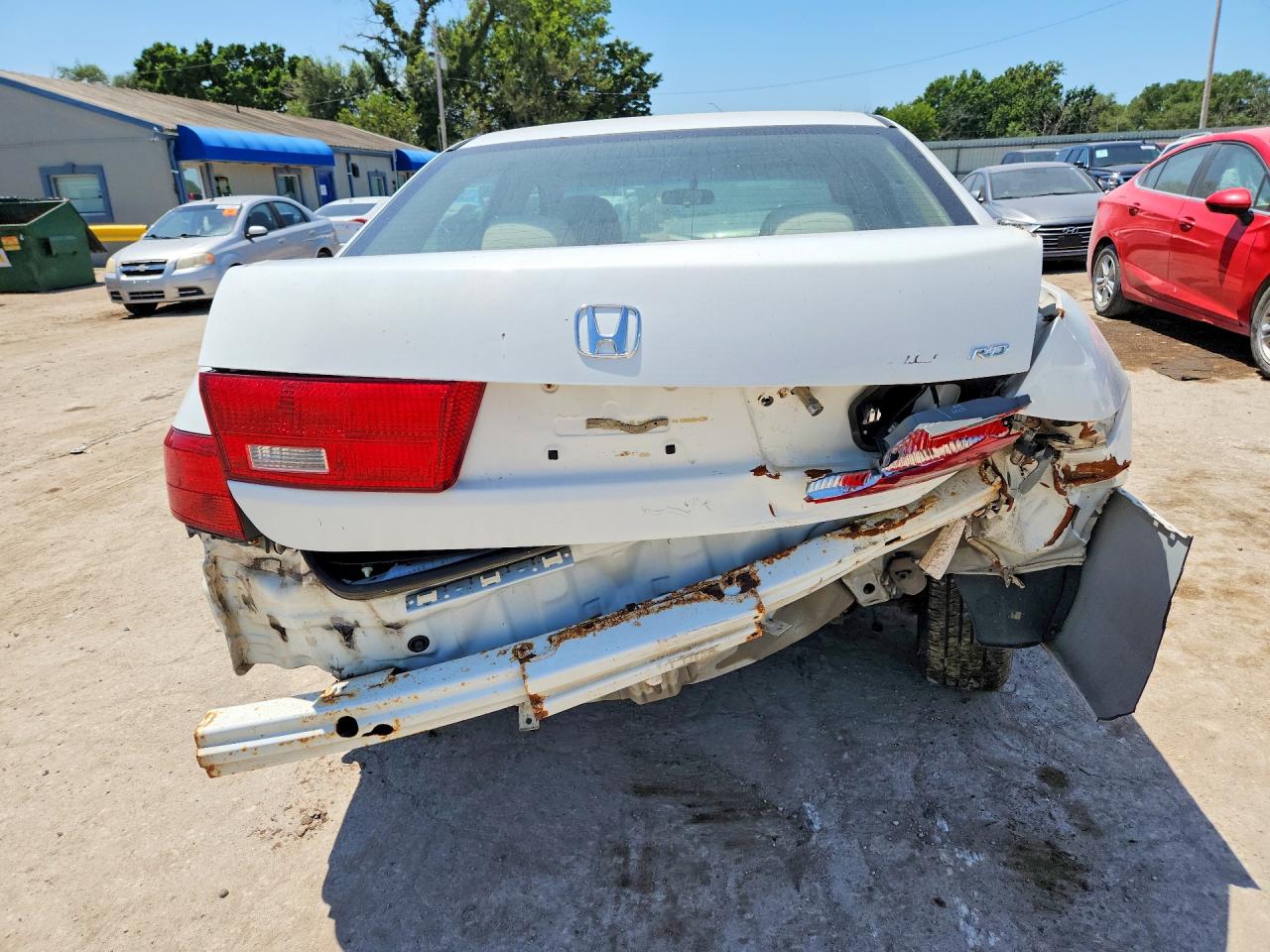2005 Honda Accord Ex White vin: 1HGCM56715A078373