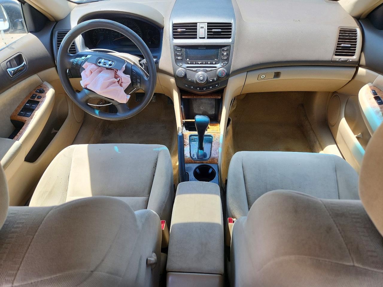 2005 Honda Accord Ex White vin: 1HGCM56715A078373