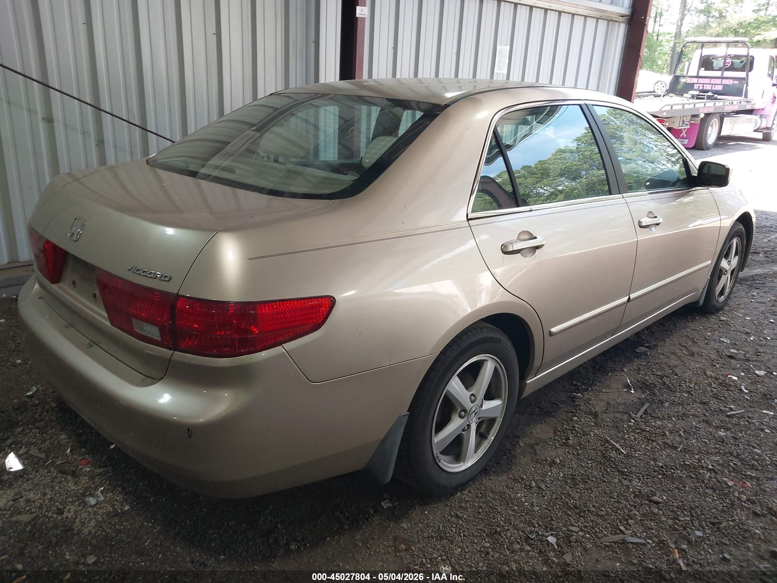 2005 Honda Accord 2.4 Ex Beige vin: 1HGCM56715A138037
