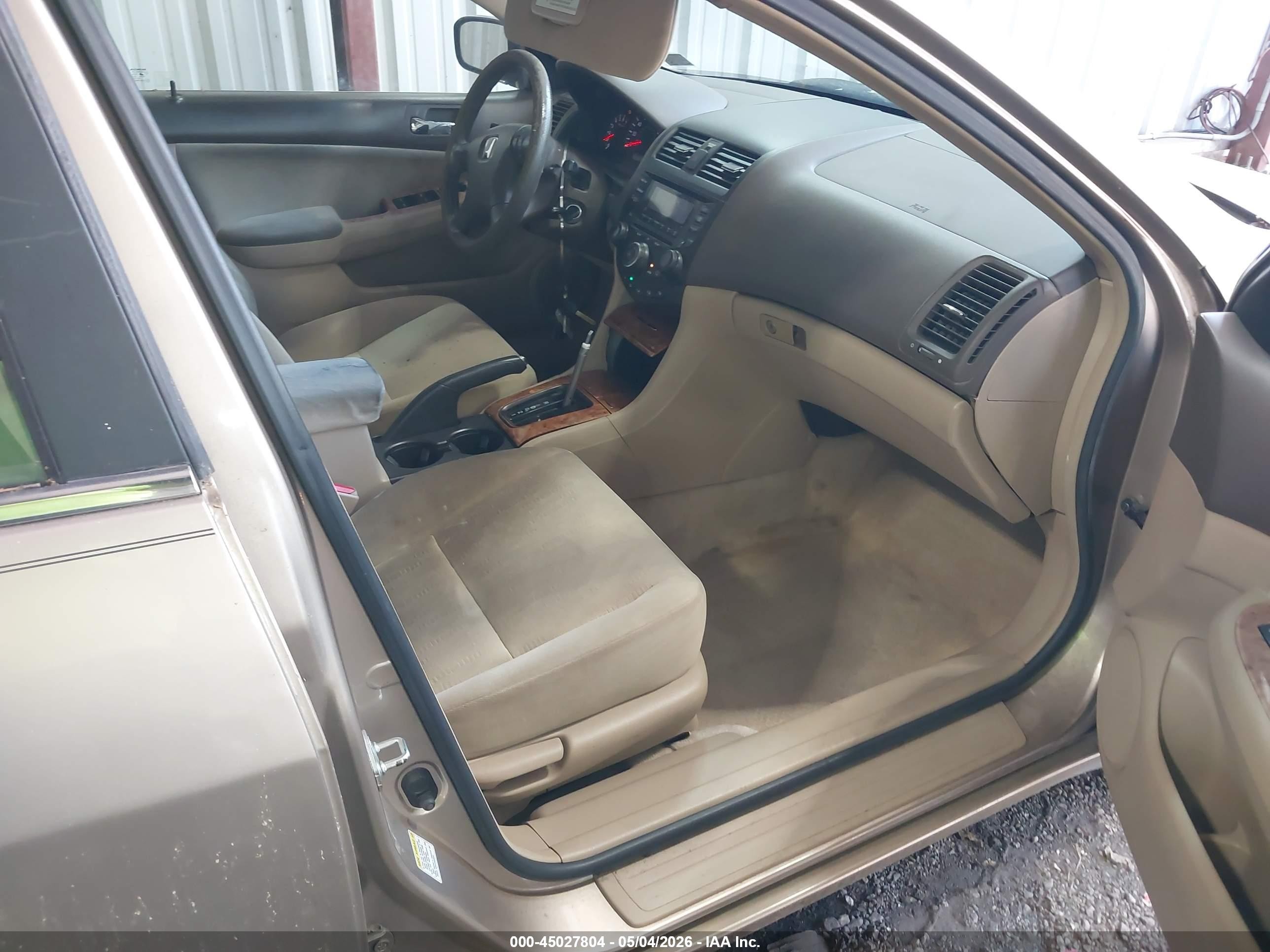 2005 Honda Accord 2.4 Ex Beige vin: 1HGCM56715A138037