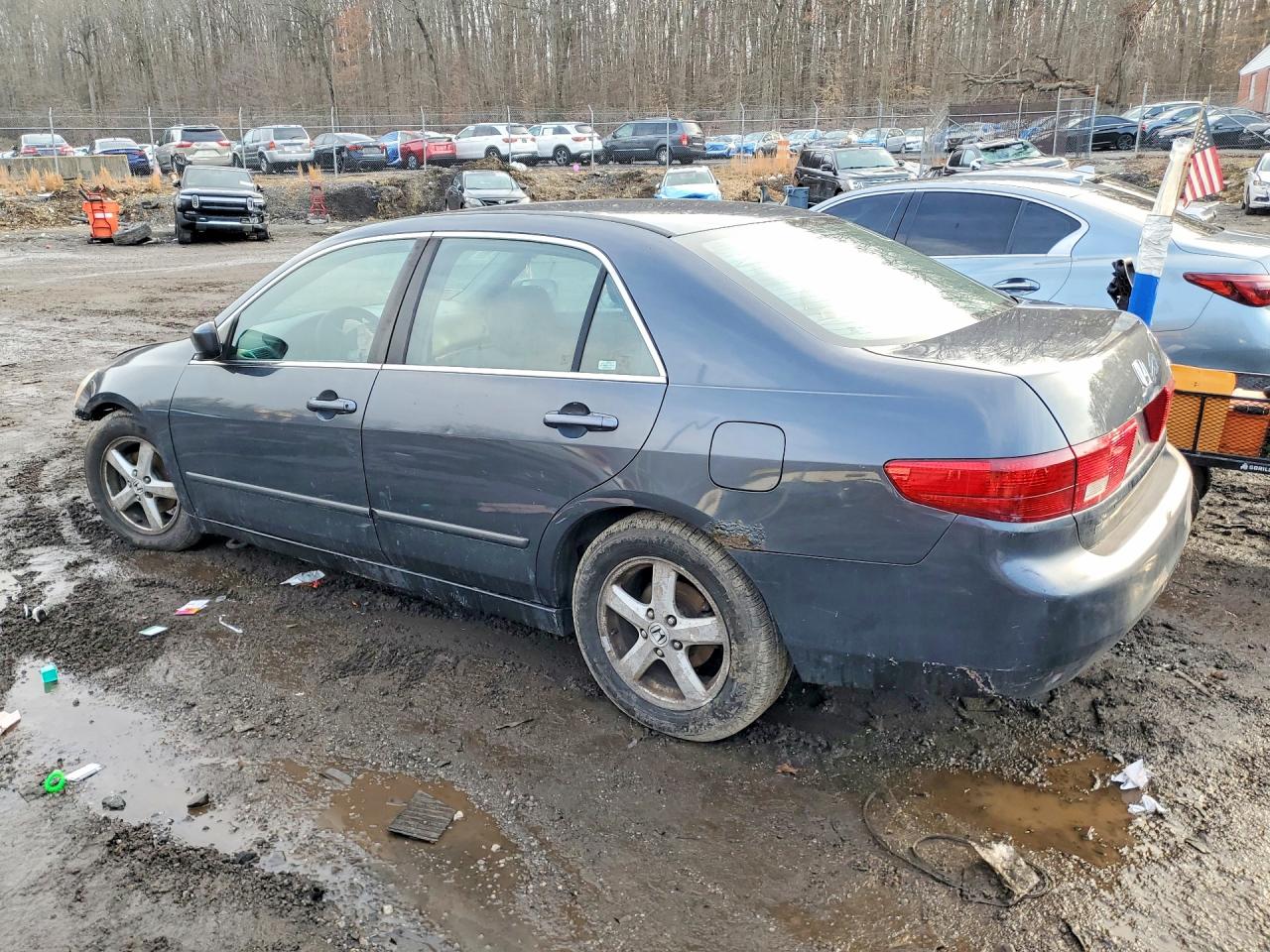 2005 Honda Accord Ex Gray vin: 1HGCM56715A192258